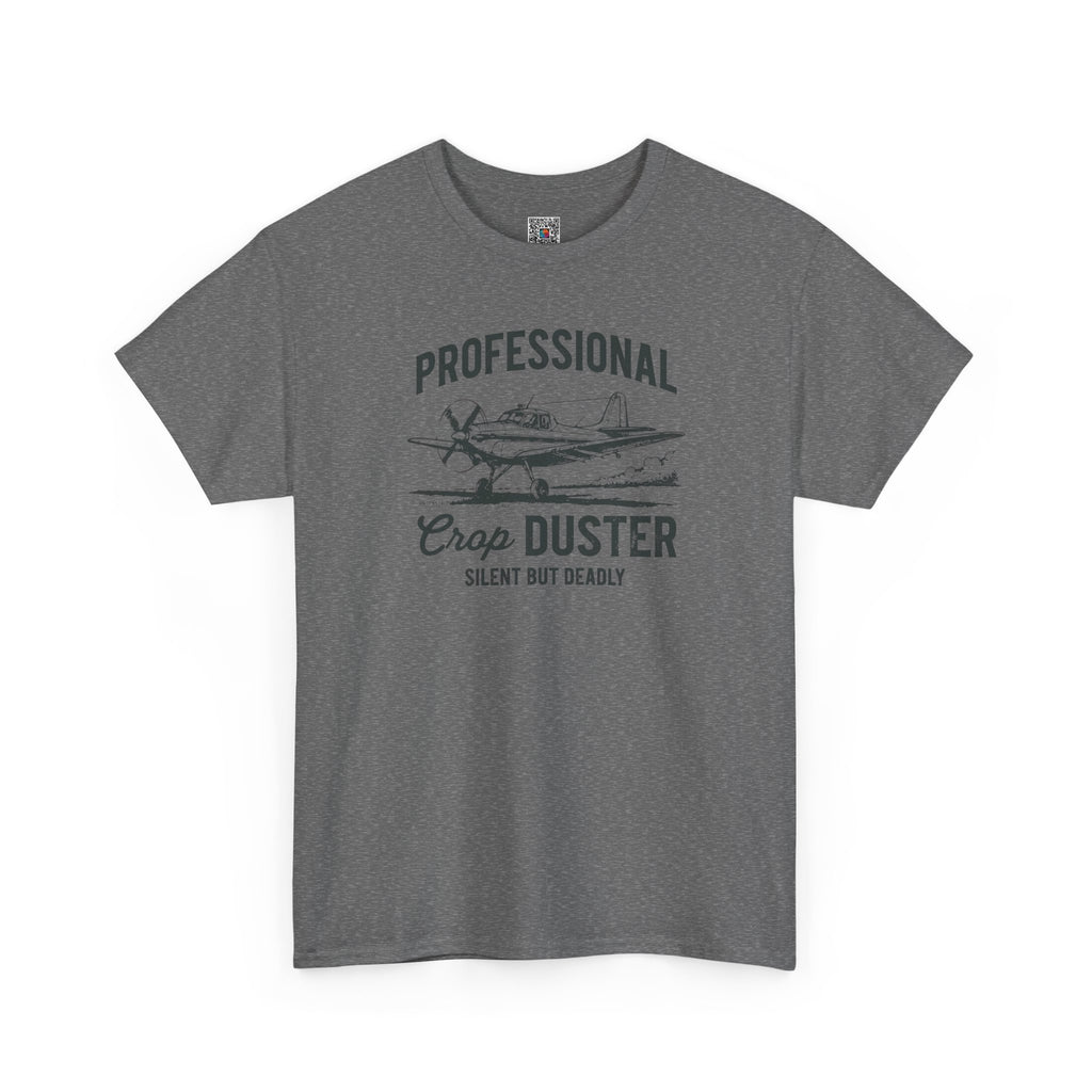 Professional Crop Duster T-Shirt | Funny Airplane Humor Dad Joke Tee | Cr8tive Designs