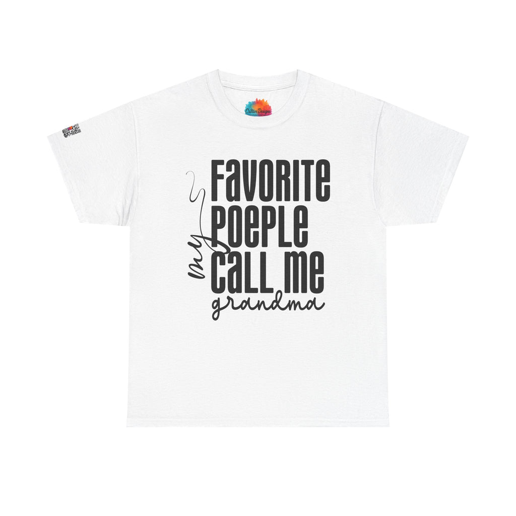 Favorite People Call Me Grandma Shirt – Sweet & Fun Grandmother Graphic Tee | Cr8tive Designs