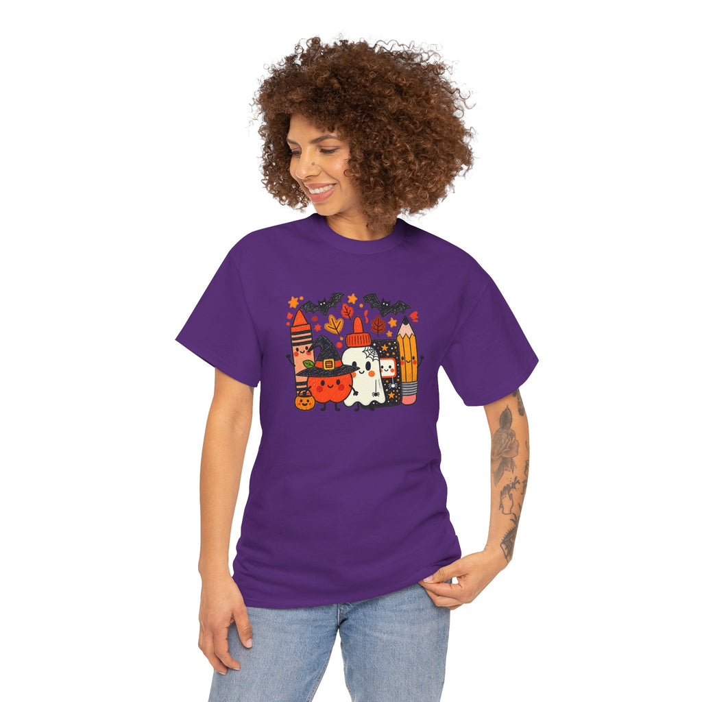 Spooky School Supplies T-Shirt | Cute Halloween Teacher & Student Graphic Tee | Cr8tive Designs