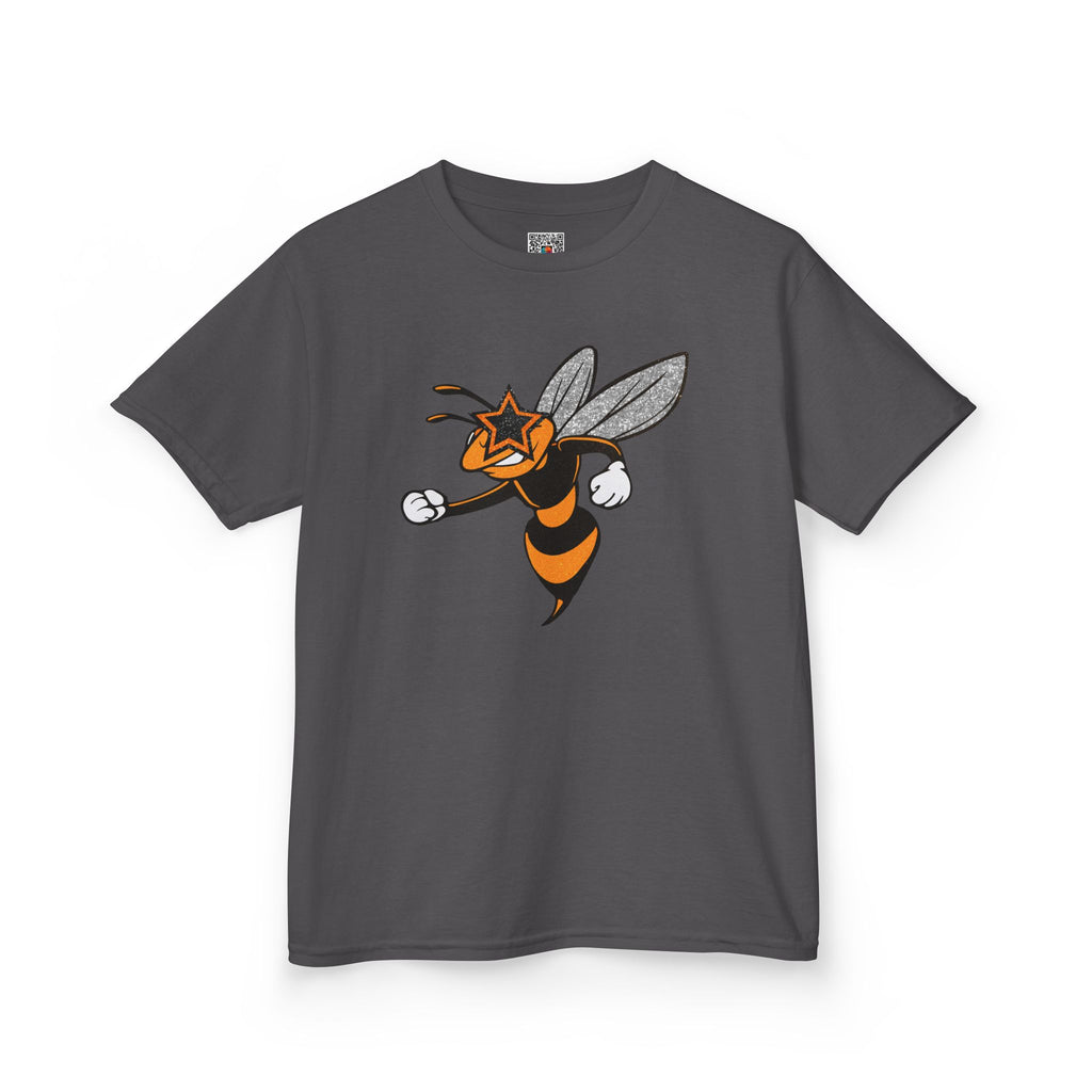 Hornet Mascot Youth Graphic T-Shirt | School Spirit Mascot Tee | Cr8tive Designs