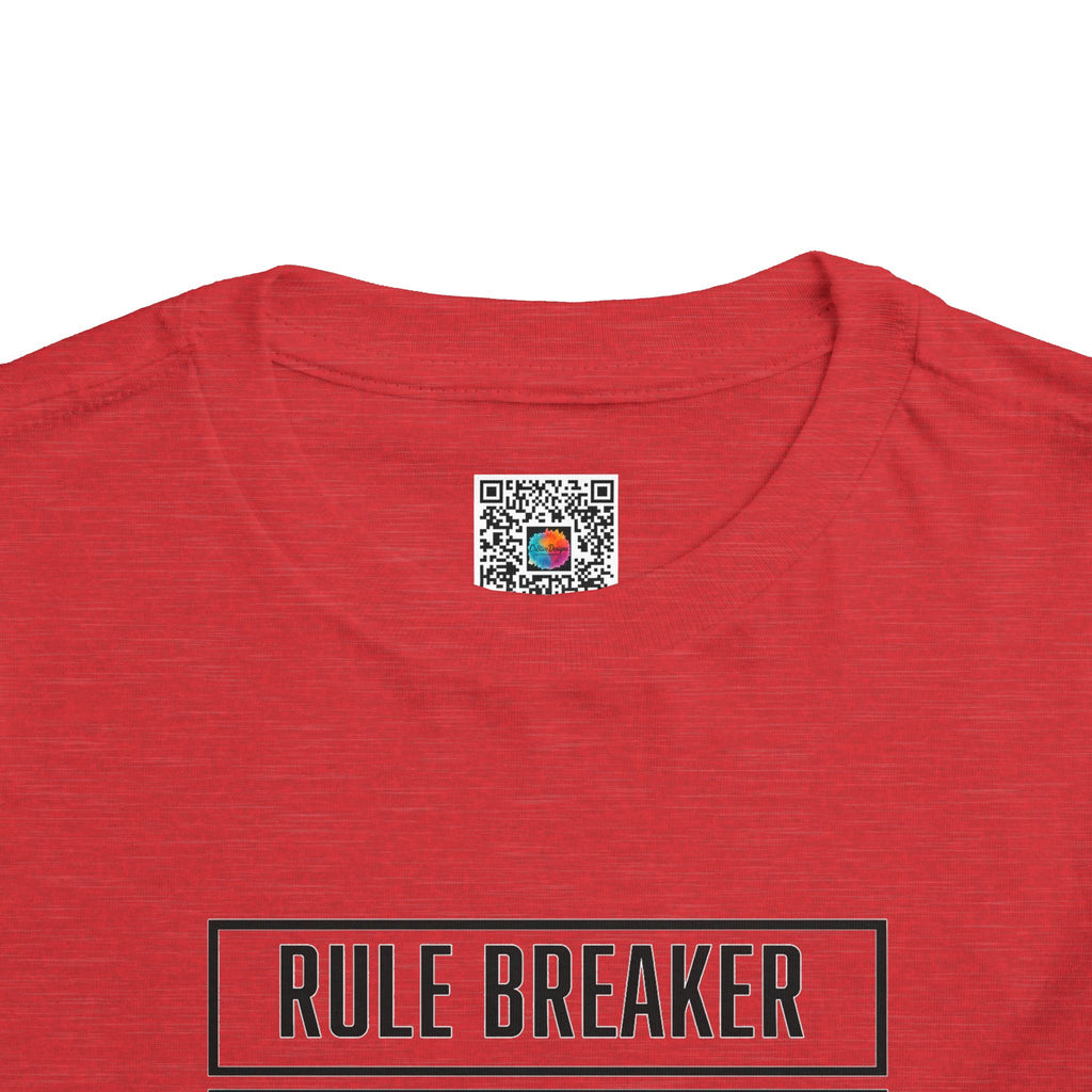 Rule Breaker Mess Maker Toddler Tee | Funny Anti-Nap Kids T-Shirt | Cr8tive Designs