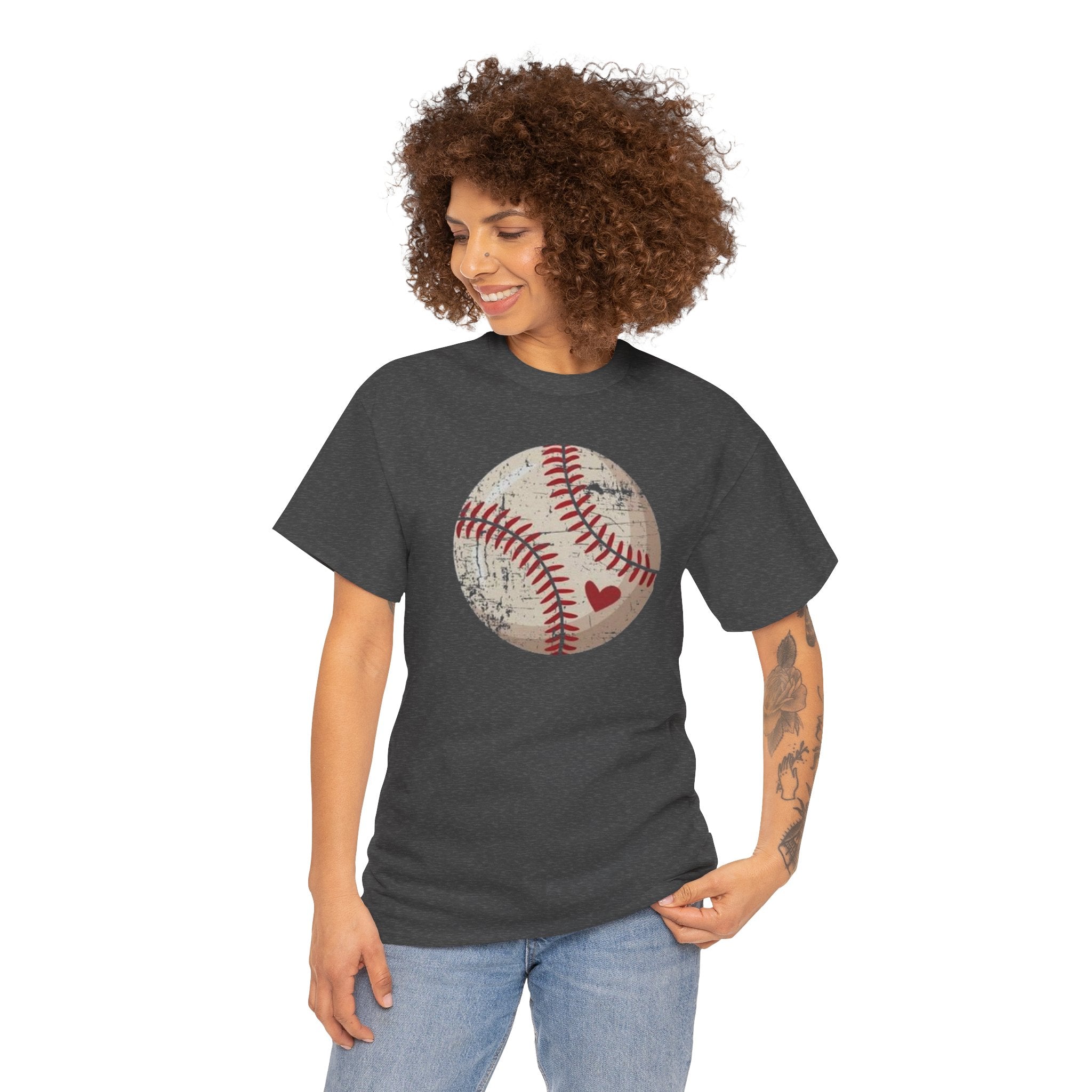 Vintage Baseball Heart T-Shirt