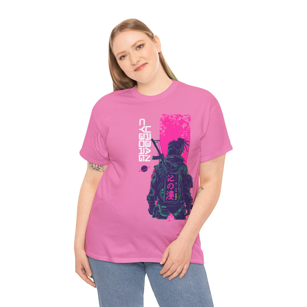 Urban Cyborg | Neon Cyberpunk Tshirt Design | Cr8tive Designs