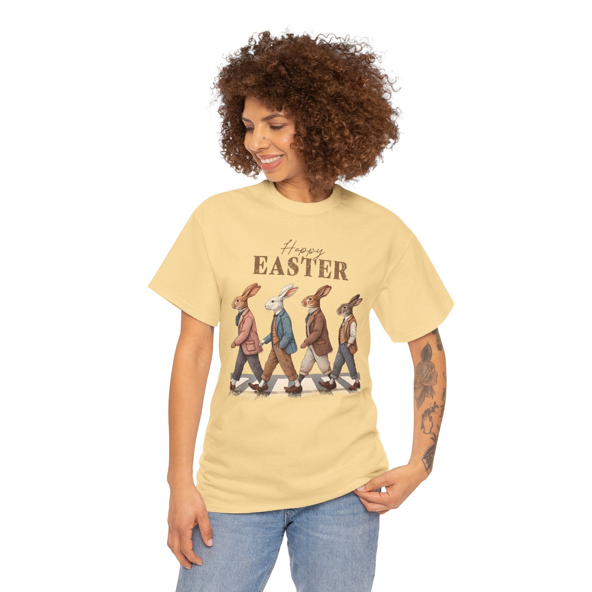 Easter Bunnies Vintage-Style Spring T-Shirt