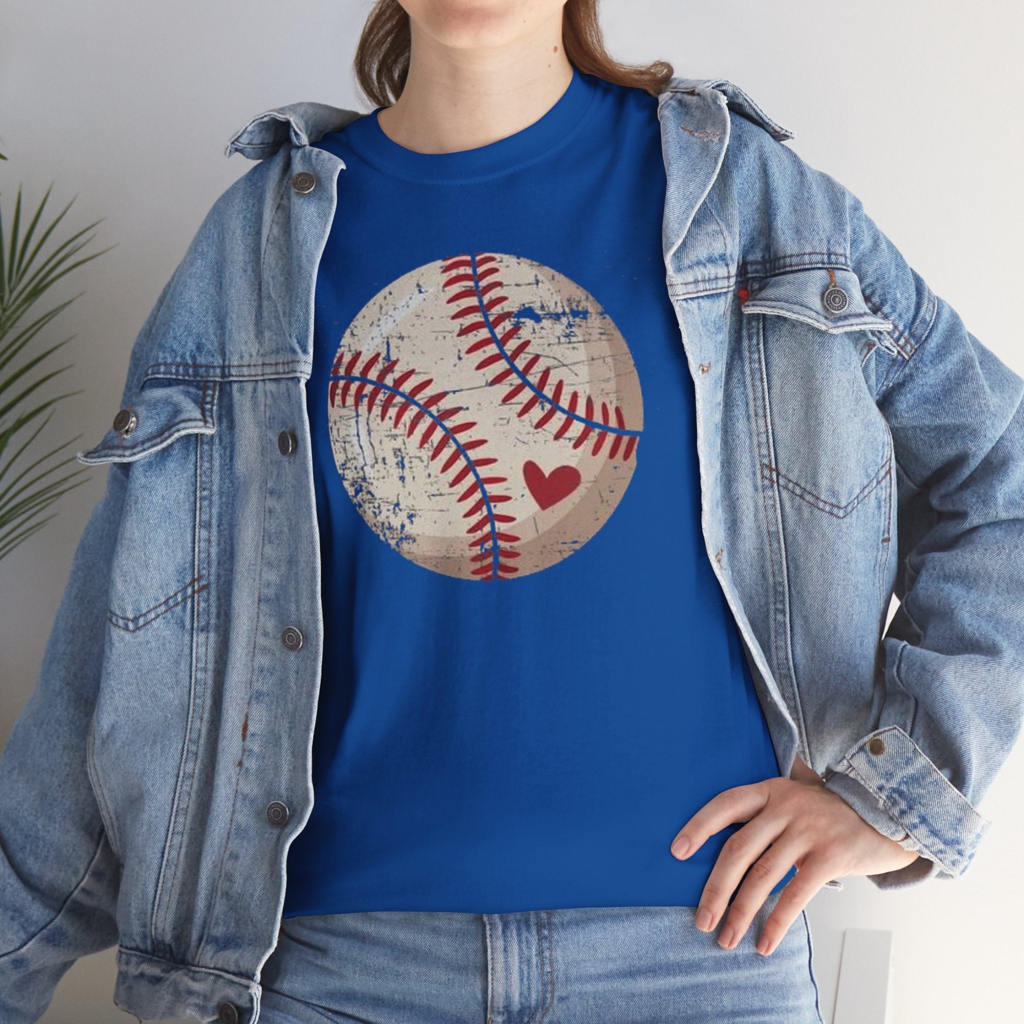 Vintage Baseball Heart T-Shirt