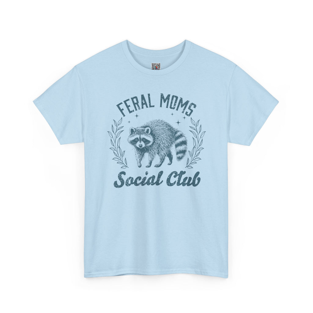Feral Moms Club Graphic Tee – Trendy Funny Mom Shirt, Motherhood Humor Tee | Cr8tive Designs