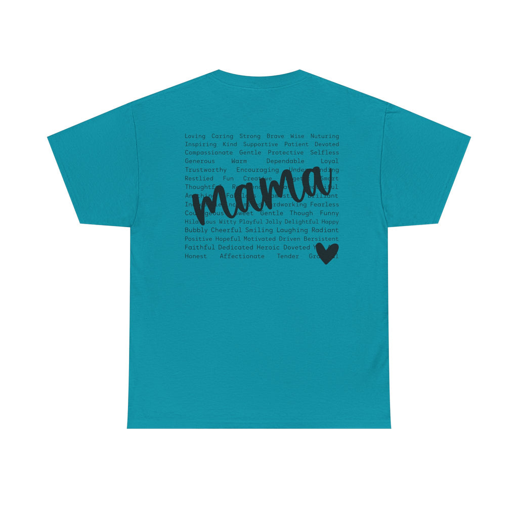 Mama Script Tee – Inspirational Motherhood Shirt, Soft Minimalist Mom Graphic T-Shirt | Cr8tive Designs
