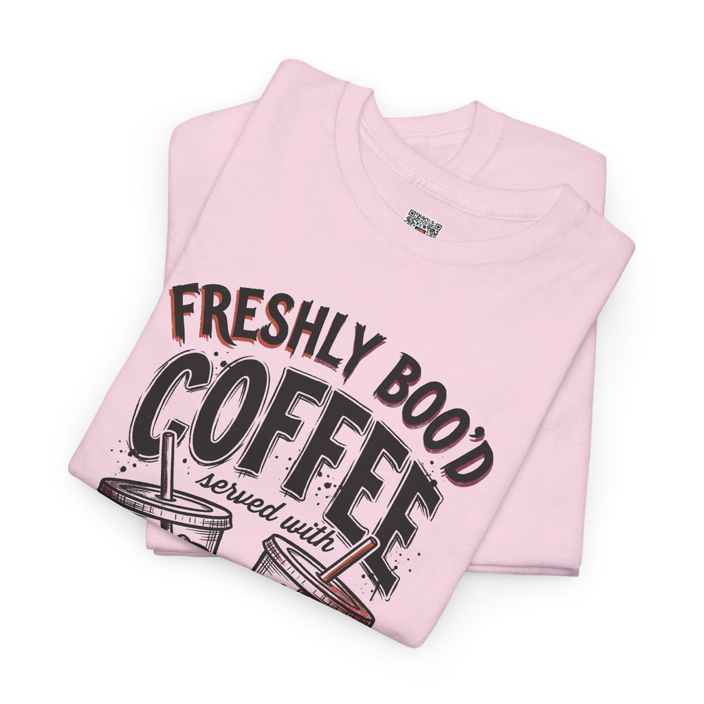 Freshly Boo'd Coffee Tee | Spooky Scream & Sugar Graphic T-Shirt | Cr8tive Designs