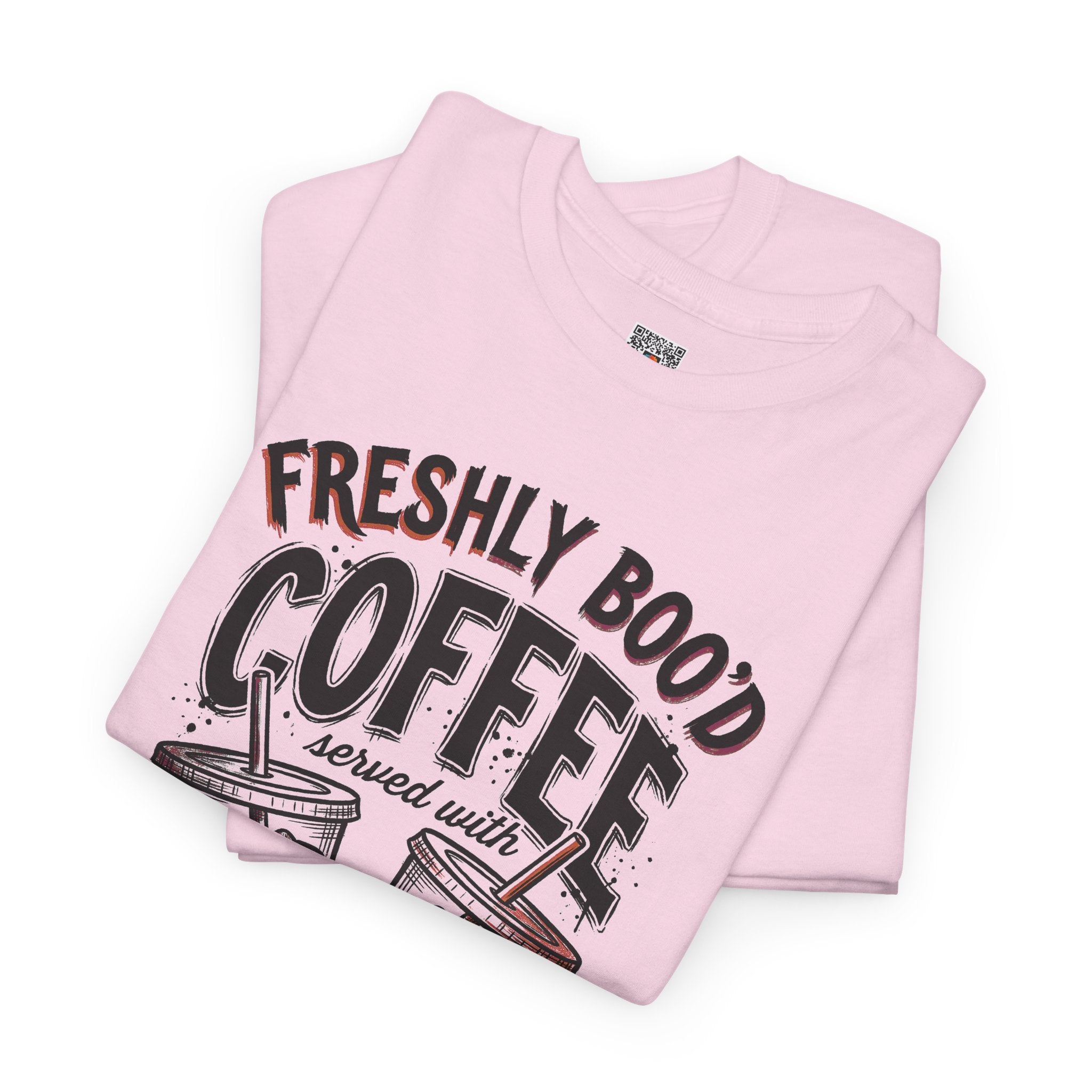 Freshly Boo'd Coffee Tee | Spooky Scream & Sugar Graphic T-Shirt | Cr8tive Designs