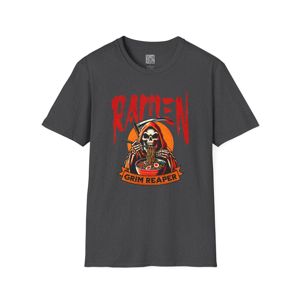 Ramen Grim Reaper T-Shirt | Skull Noodle Lover Tee | Cr8tive Designs