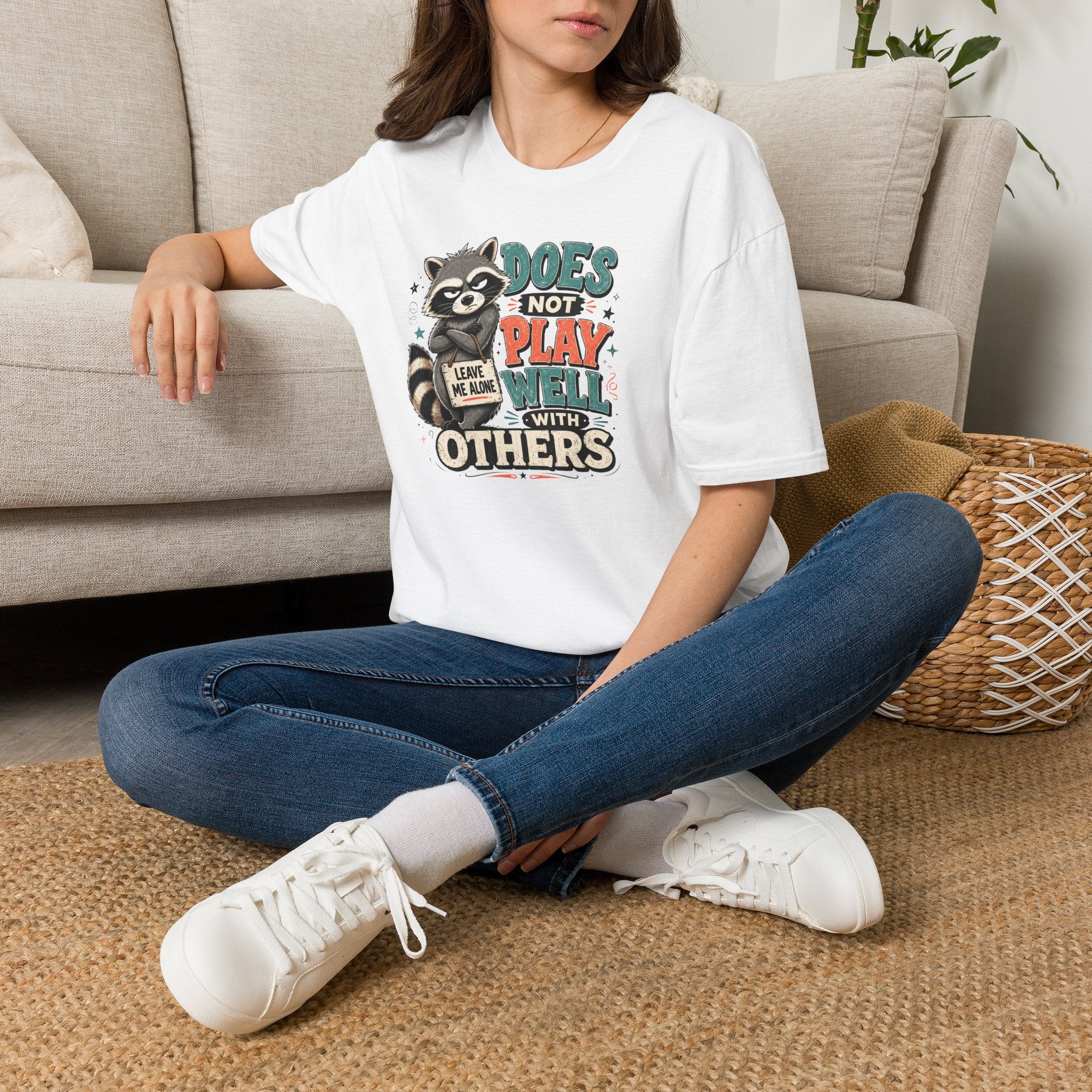 Sarcastic Raccoon Graphic Tee | Cr8tive Designs