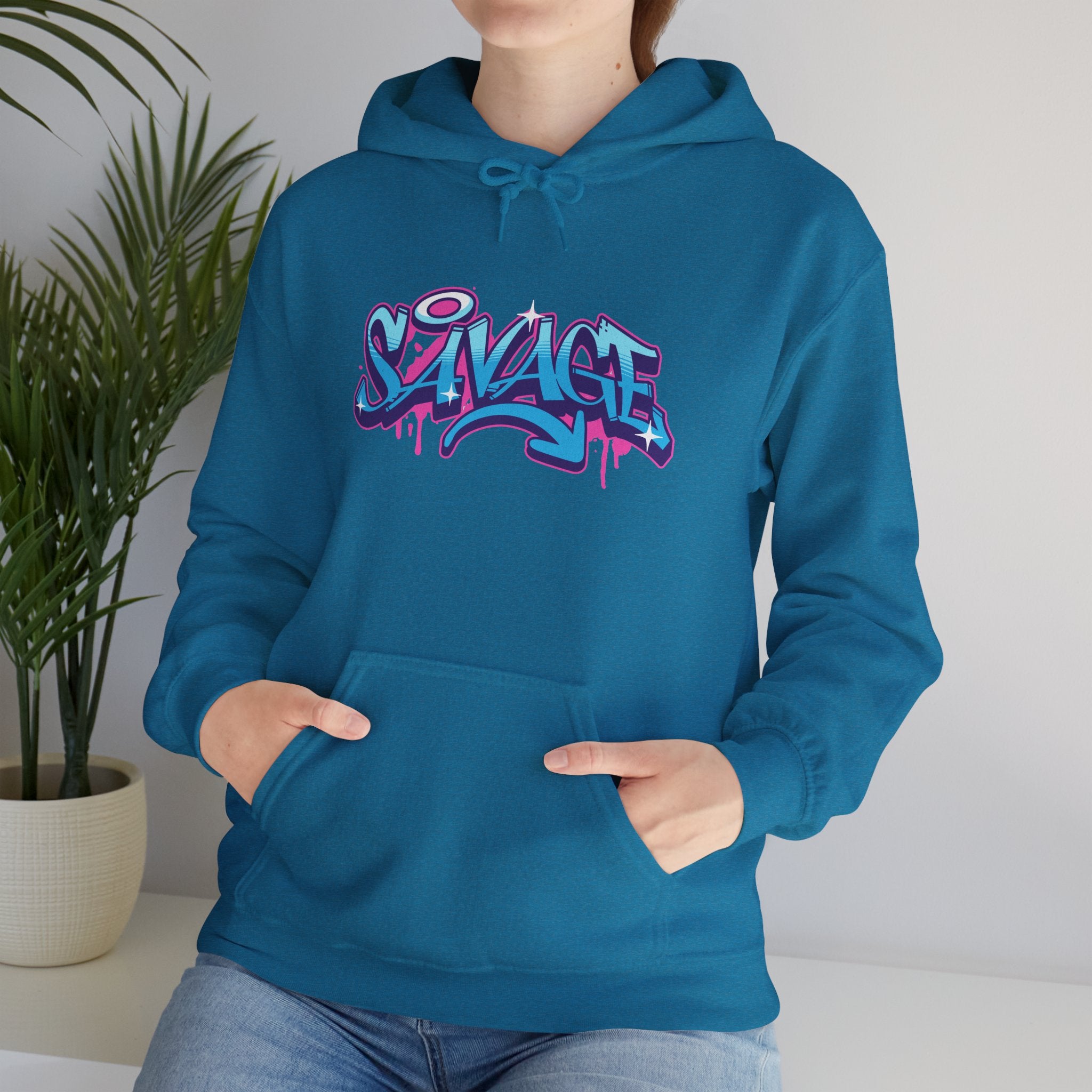 Savage | Colorful Graffiti Streetwear Hoodie | Cr8tive Designs