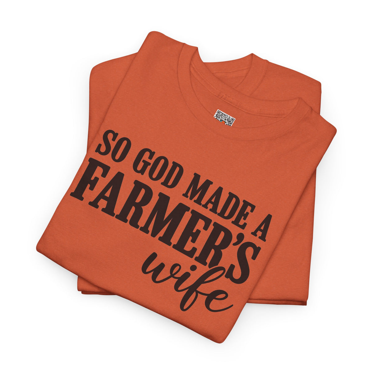 So God Made A Farmer's Wife T-Shirt | Country Farmhouse Graphic Tee | Cr8tive Designs