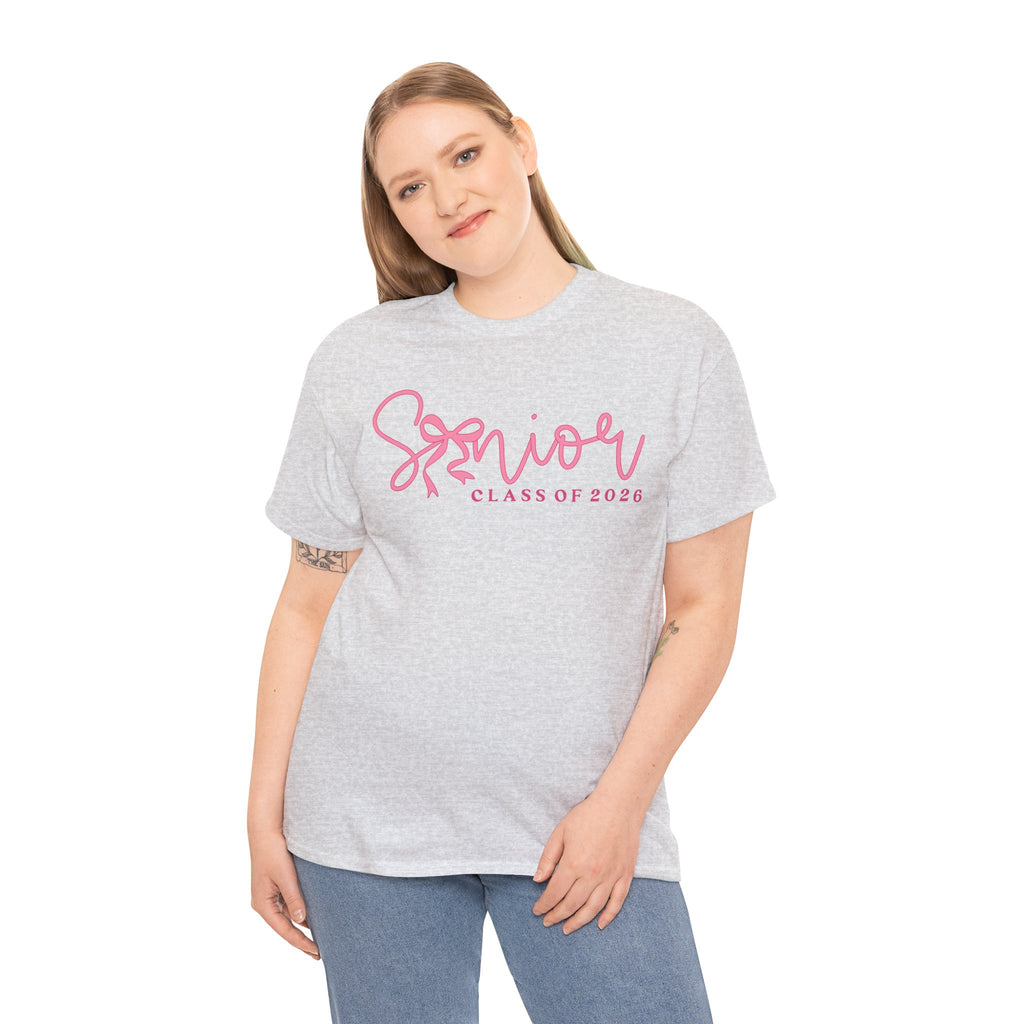 Senior 2026 Pink Script T-Shirt | Cute Graduation T-Shirt | Aesthetic Senior Shirt | Unisex Fit | Cr8tive Designs