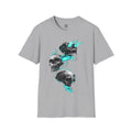 Teal Flame Skulls T-Shirt | Cr8tive Designs