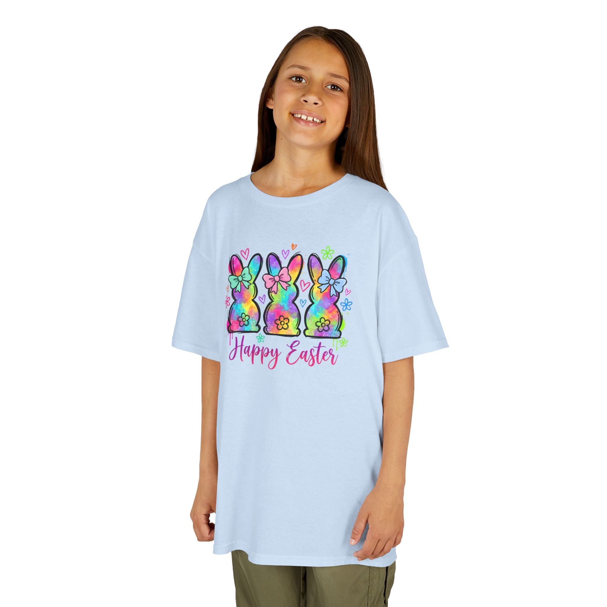Colorful Tie-Dye Bunnies Kids T-Shirt