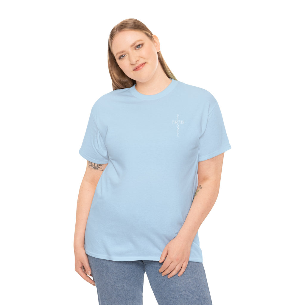 Christian Cross Tee — "Forever" Faith Graphic Shirt
