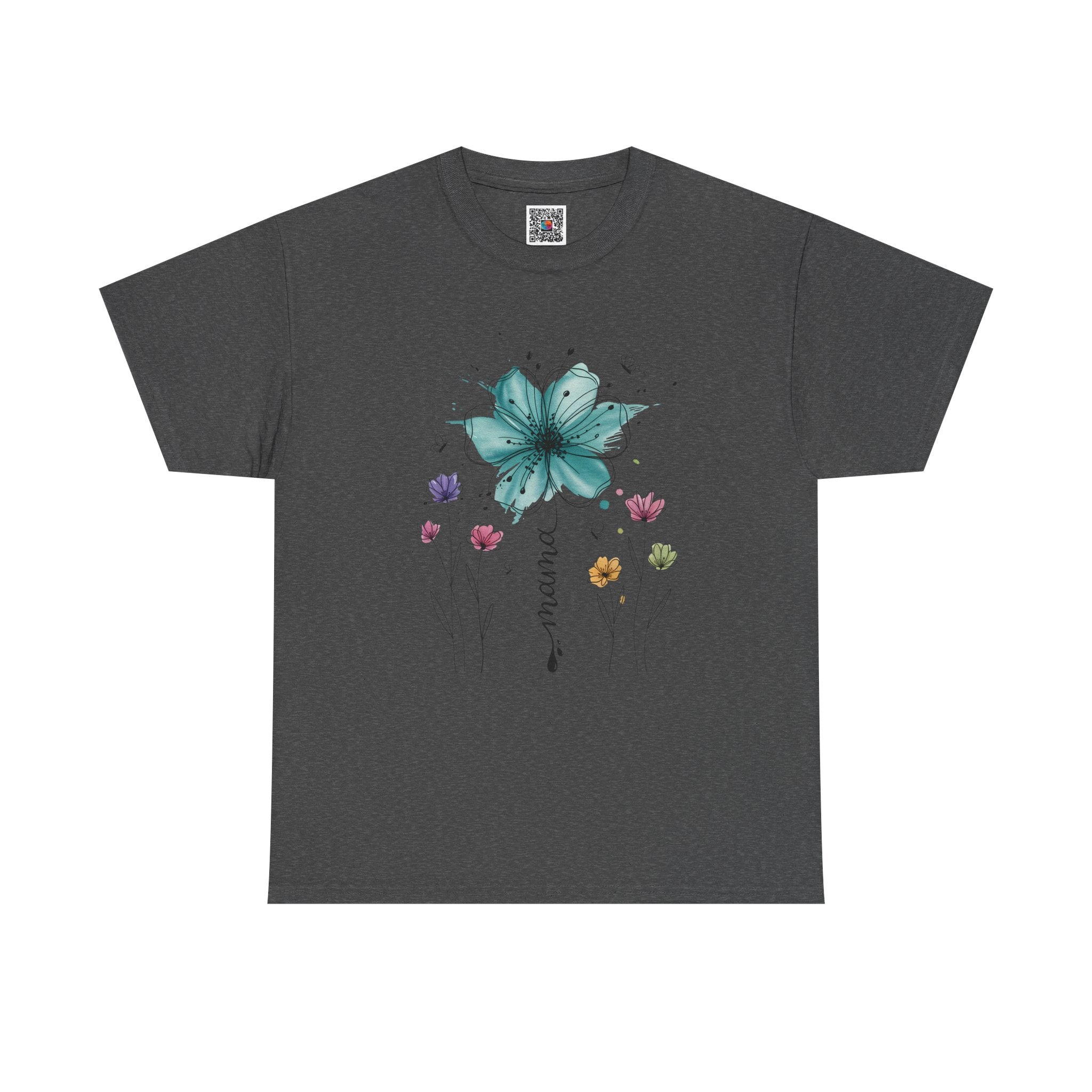 Watercolor Floral Burst T-Shirt – Colorful Artistic Flower Graphic Tee | Cr8tive Designs