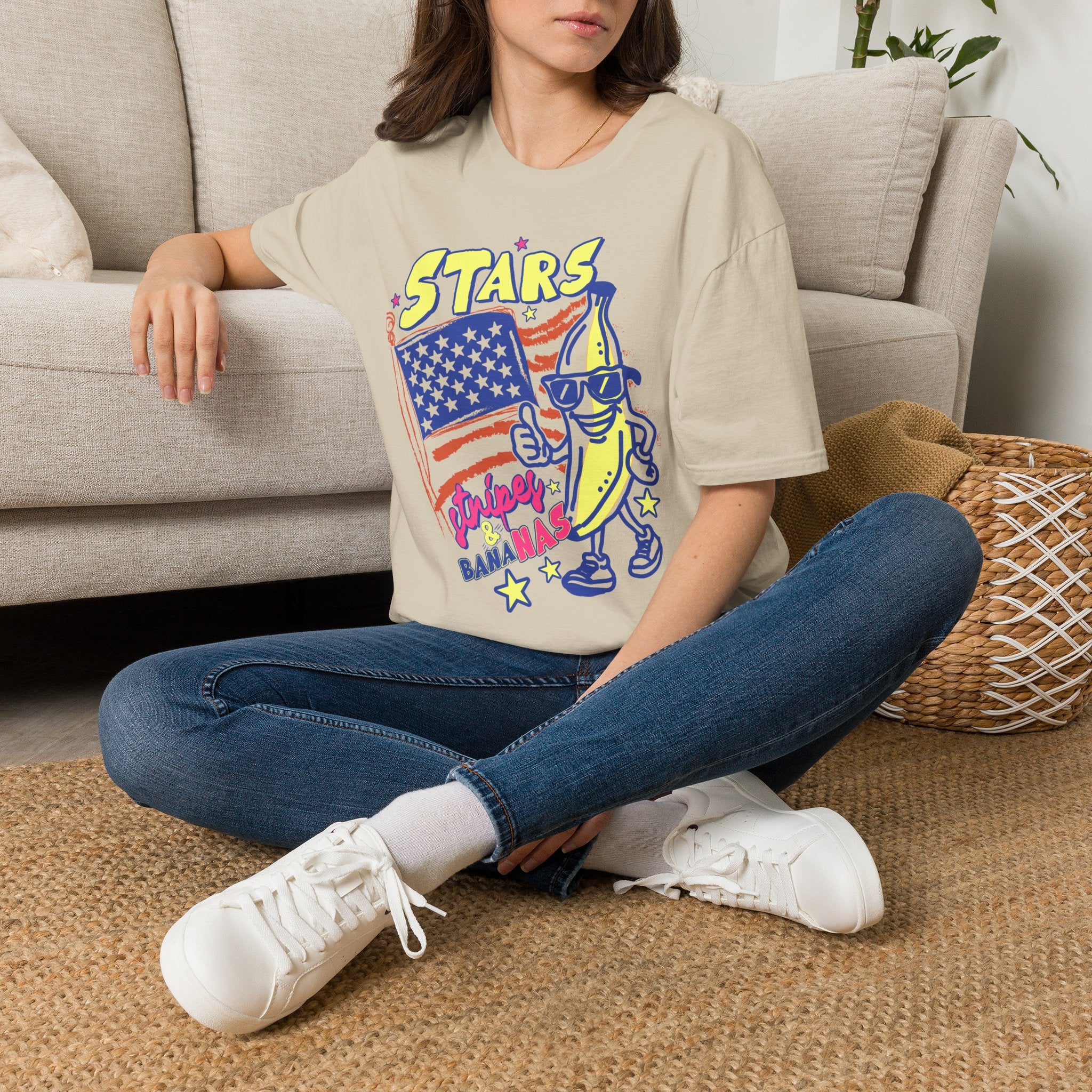 Stars Stripes & Bananas | Retro Patriotic Banana Design | Cr8tive Designs