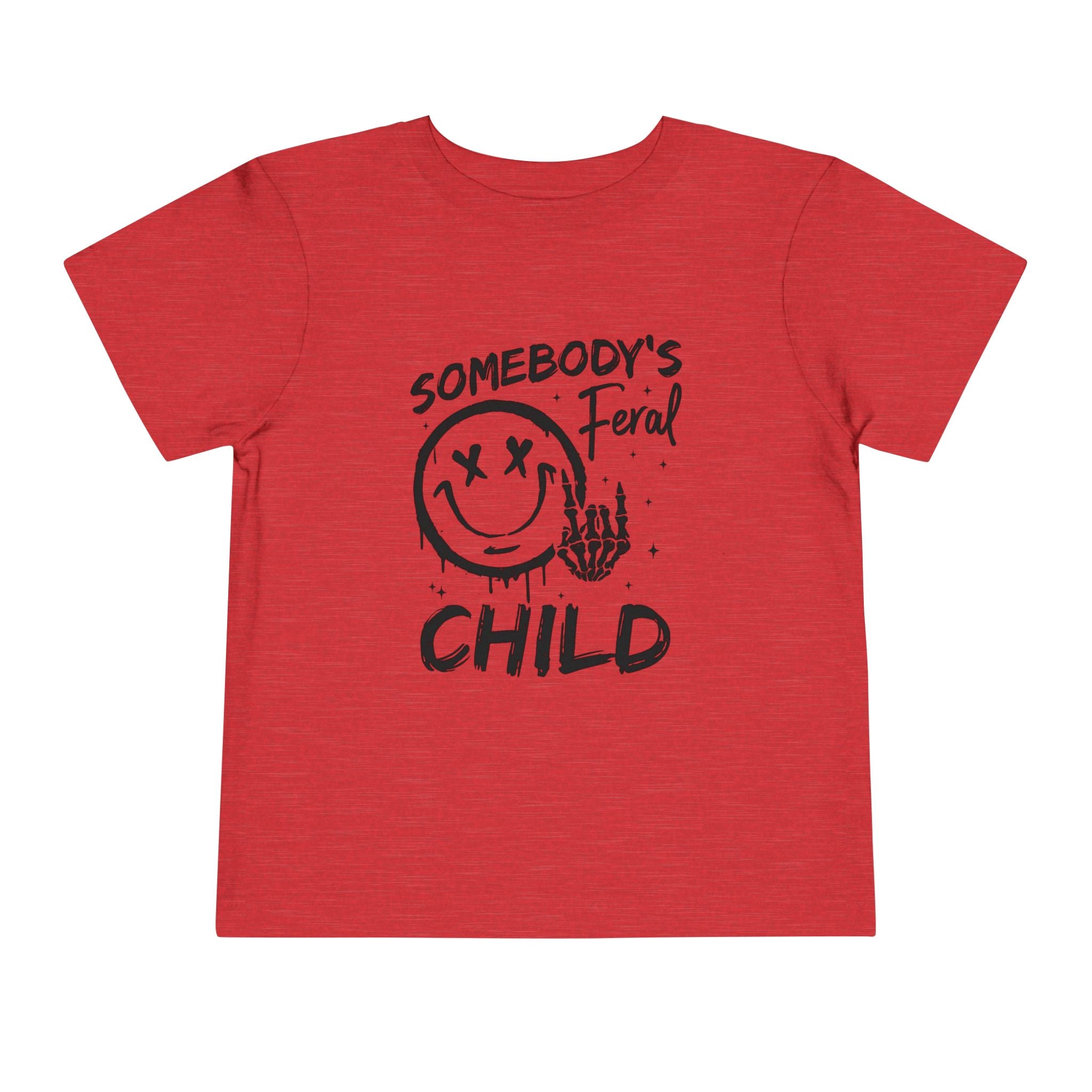 Somebody’s Feral Child Toddler Tee | Funny Wild Kid T-Shirt | Cr8tive Designs