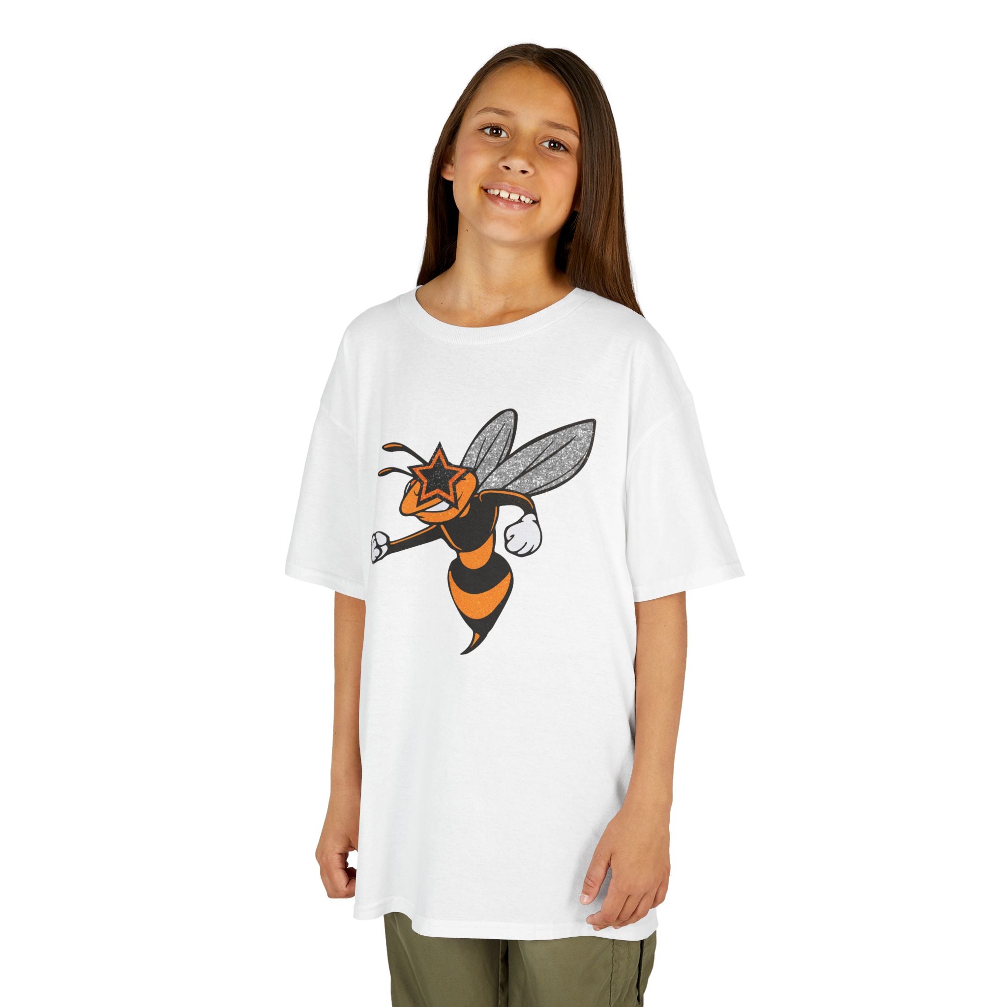 Hornet Mascot Youth Graphic T-Shirt | School Spirit Mascot Tee | Cr8tive Designs