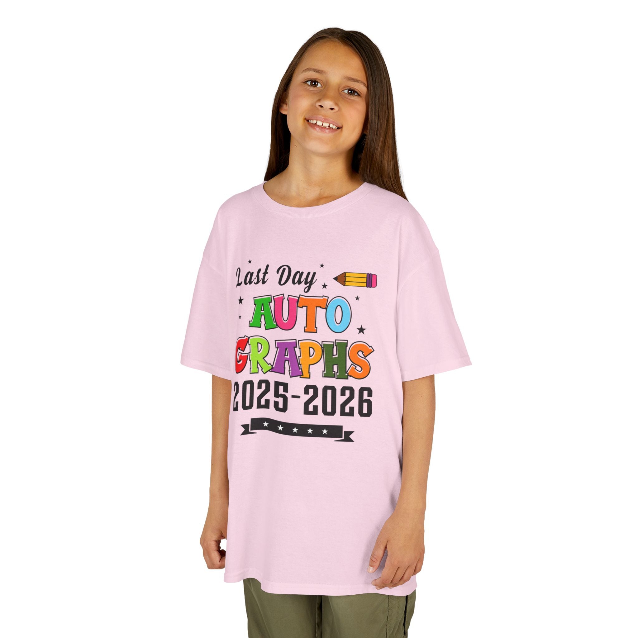 LAST DAY AUTOGRAPHS 2025-2026 T-SHIRT | KIDS SCHOOL SIGNATURE SHIRT | LAST DAY OF SCHOOL SHIRT | CR8TIVE DESIGNS