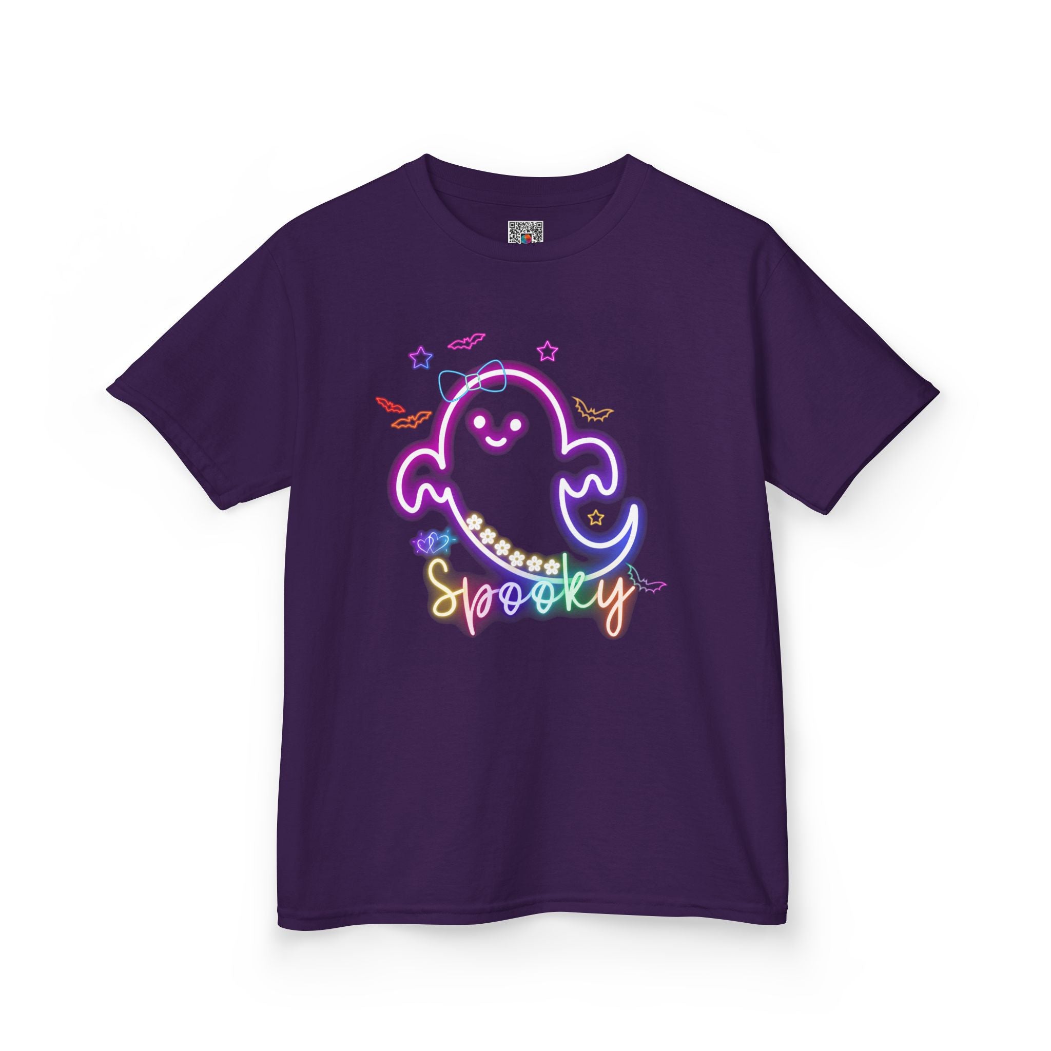 Kids Tee | Pastel Rainbow Ghost "Spooky Sweet" |Cr8tive Designs