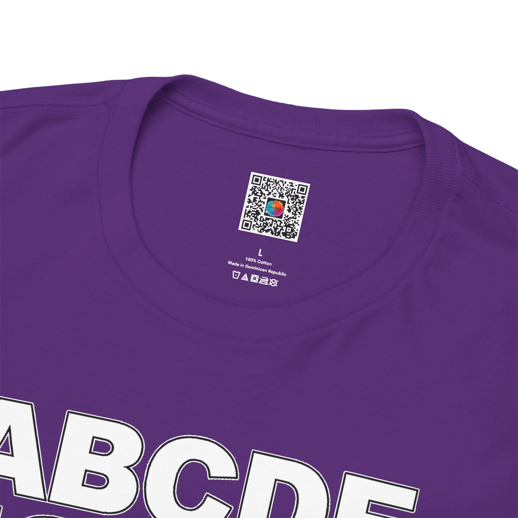 Bold Alphabet Teacher Tee | ABC Classroom Graphic T-Shirt | Cr8tive Designs