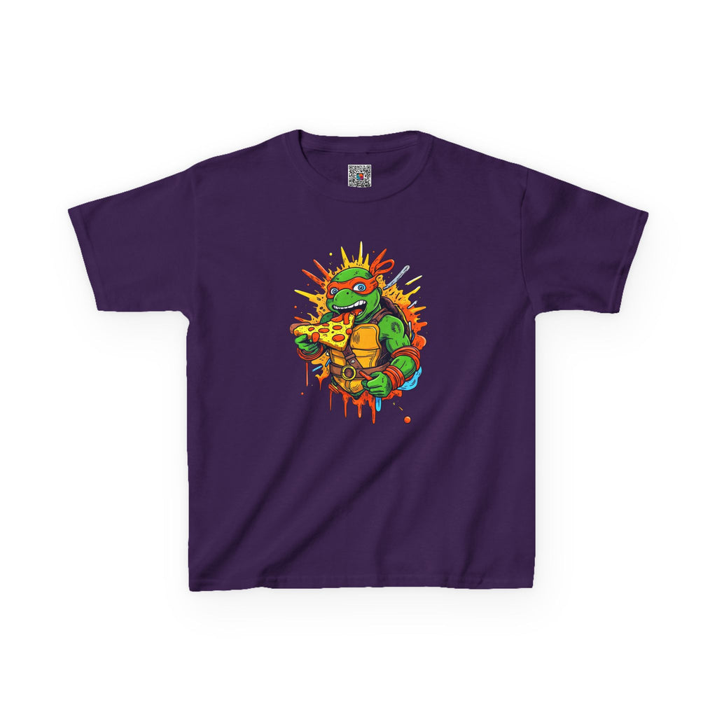 Pizza-Loving Ninja Turtle Youth Tee | Colorful Comic-Inspired T-Shirt | Cr8tive Designs