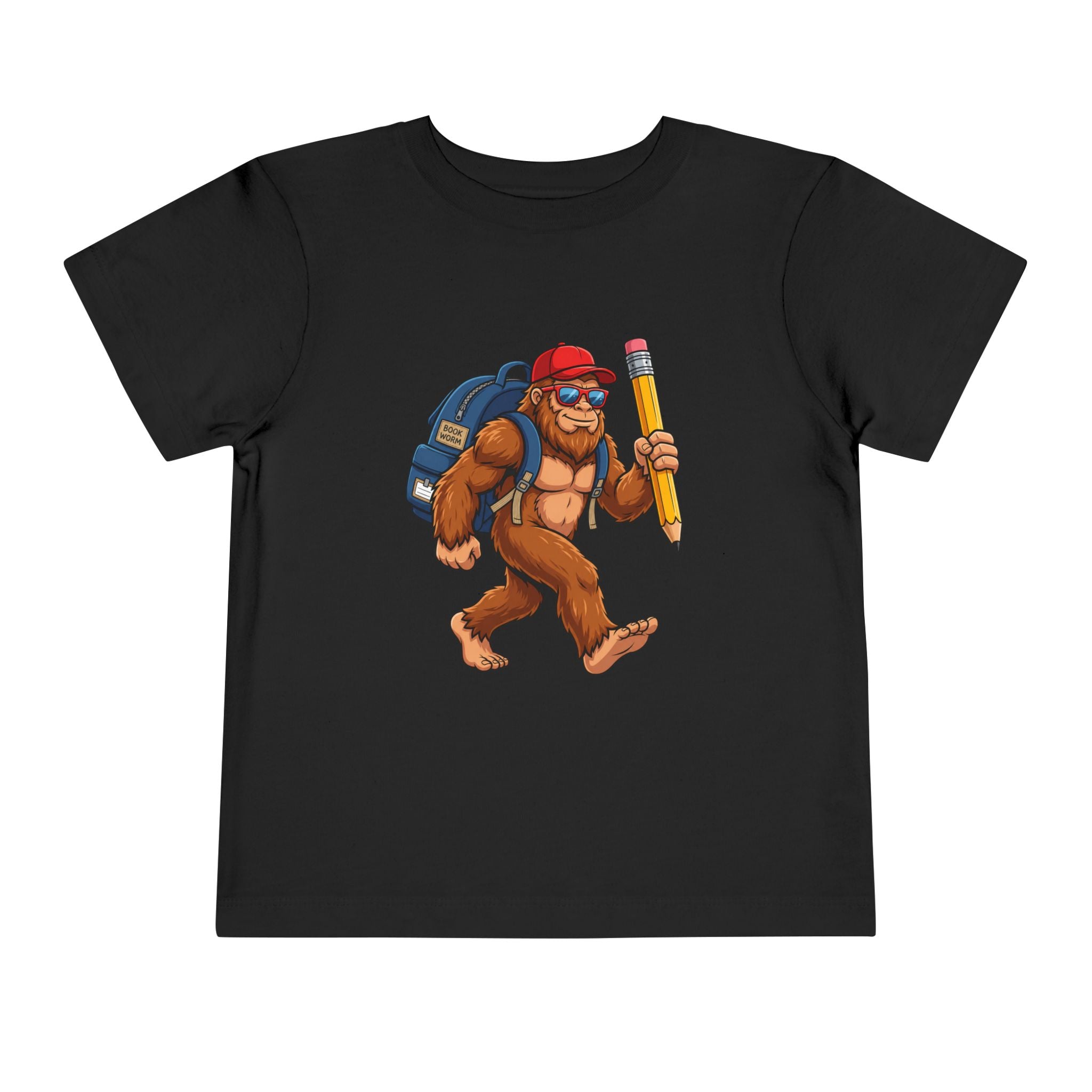 Bigfoot Back-to-School Toddler Tee | Funny Sasquatch T-Shirt | Cr8tive Designs