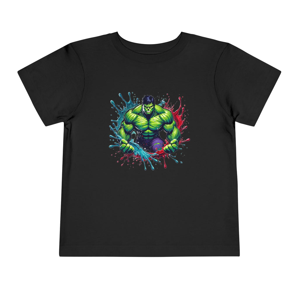 Green Rage Superhero Toddler Tee | Comic-Inspired Action T-Shirt | Cr8tive Designs