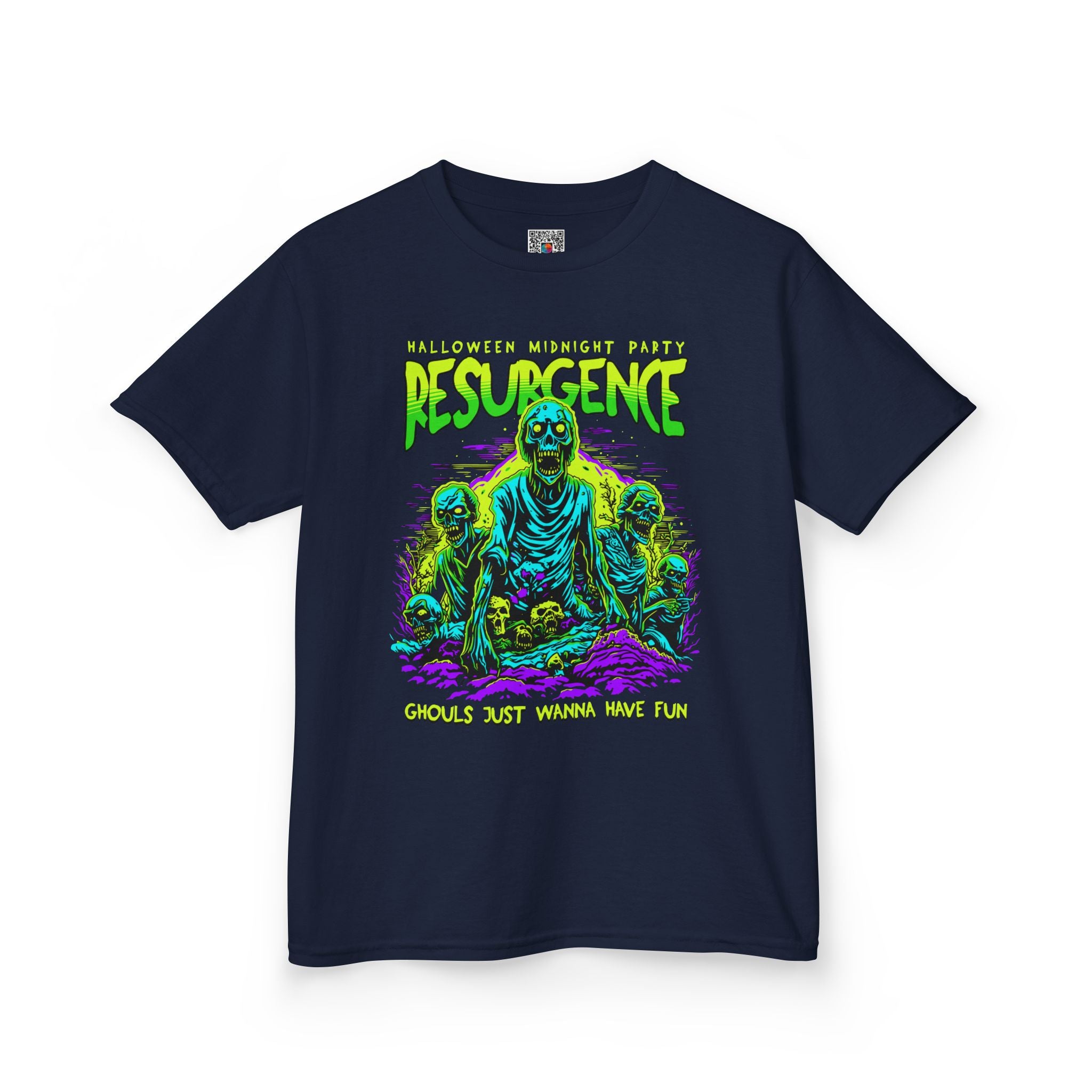 Kids Tee | Neon Zombie "Resurgence" Graphic Shirt | Cr8tive Designs