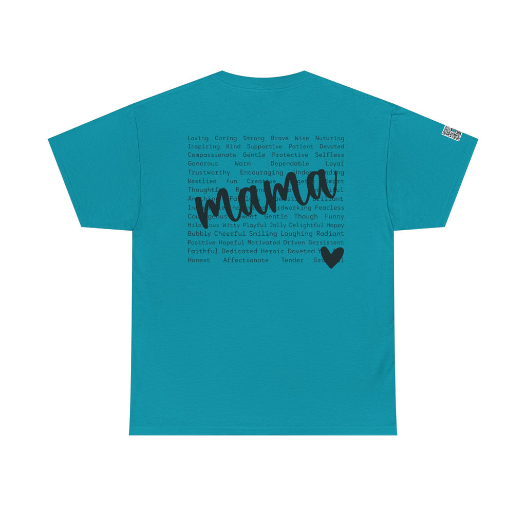 Mama Script Tee – Inspirational Motherhood Shirt, Soft Minimalist Mom Graphic T-Shirt | Cr8tive Designs