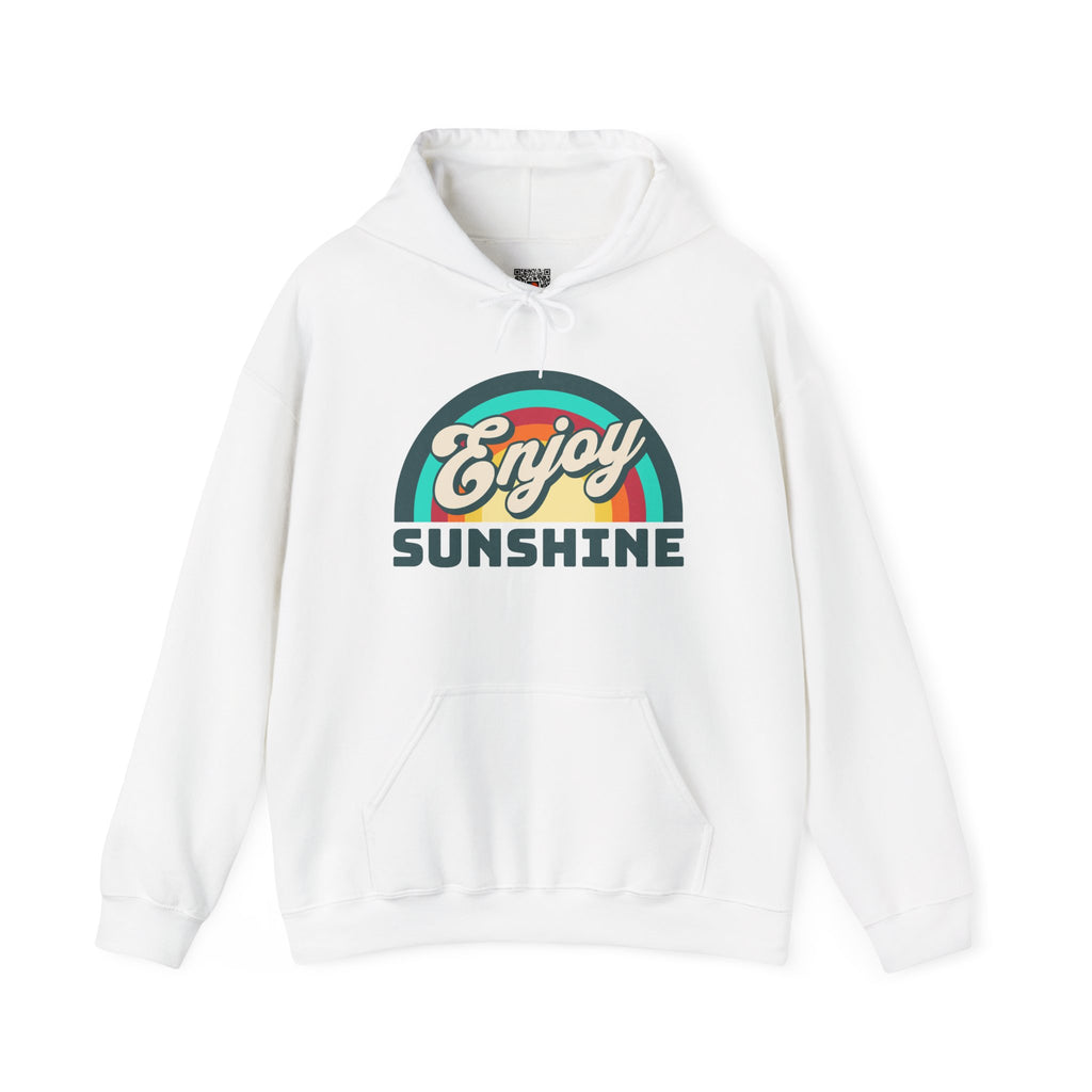 Enjoy Sunshine | Colorful Retro Rainbow Hoodie | Cr8tive Designs