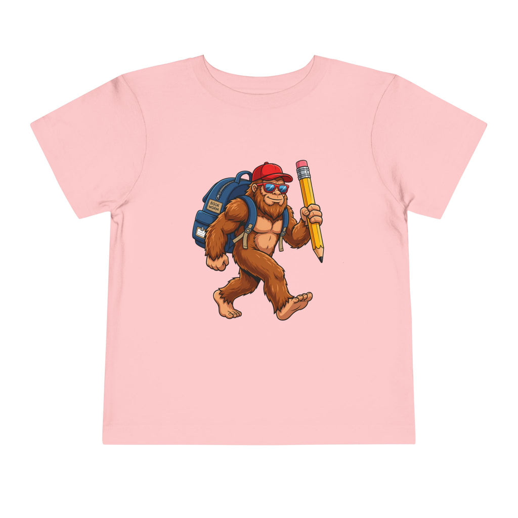 Bigfoot Back-to-School Toddler Tee | Funny Sasquatch T-Shirt | Cr8tive Designs