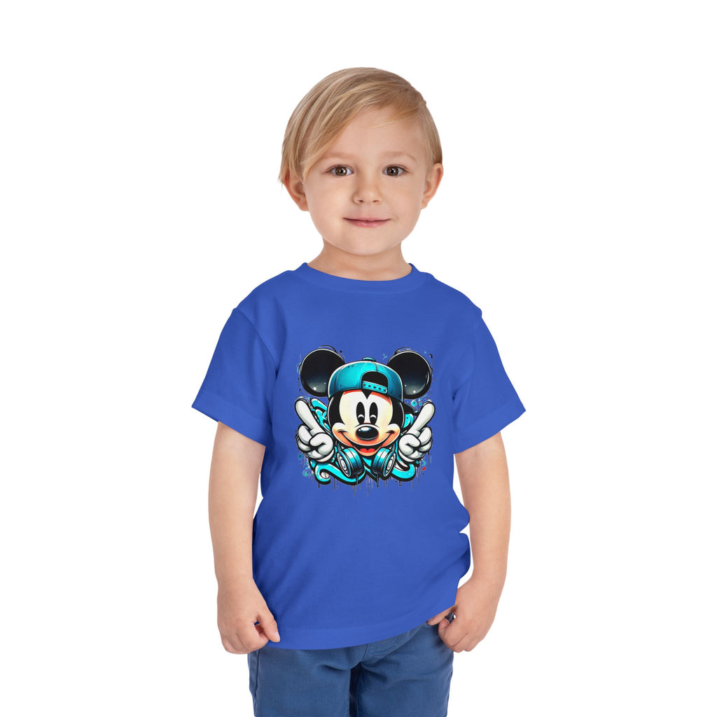 Mickey Mouse Hip-Hop Toddler Tee | Street-Style Cartoon T-Shirt | Cr8tive Designs