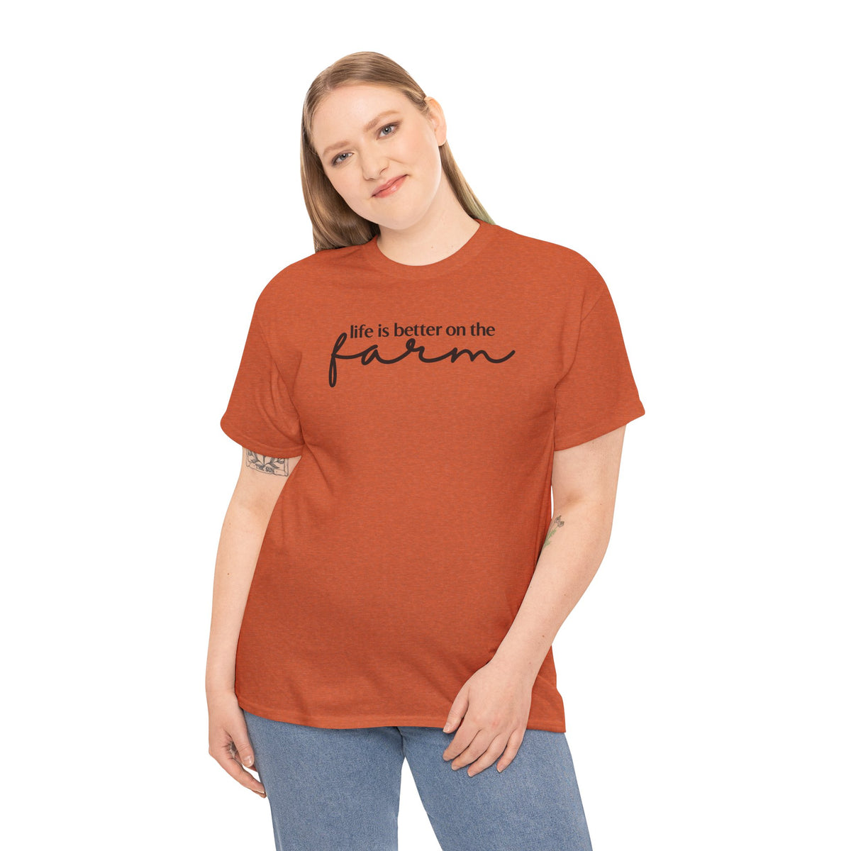 Life Is Better On The Farm T-Shirt | Rustic Country Graphic Tee | Cr8tive Designs