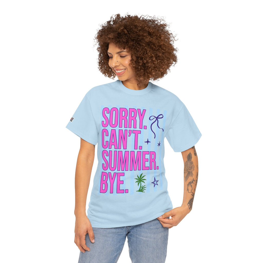 SORRY CAN’T SUMMER BYE T-SHIRT | FUNNY TEACHER SUMMER SHIRT | LAST DAY OF SCHOOL SHIRT | CR8TIVE DESIGNS