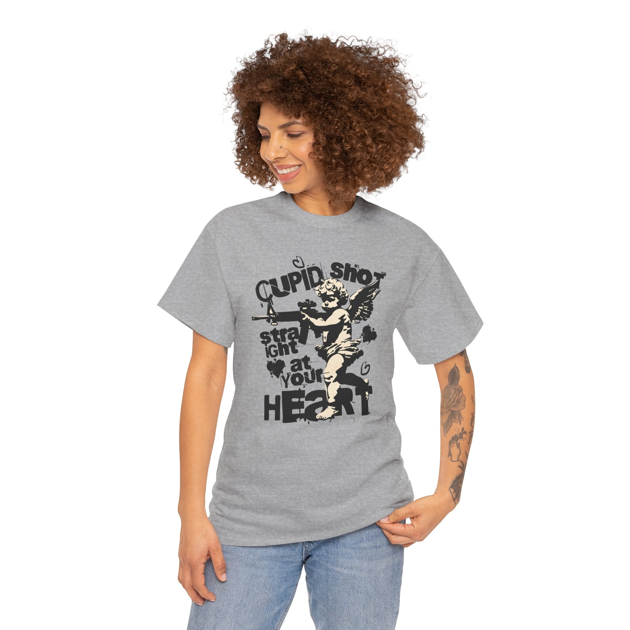Cupid Shot Straight at Your Heart | Vintage Cupid Tshirt | Cr8tive Designs