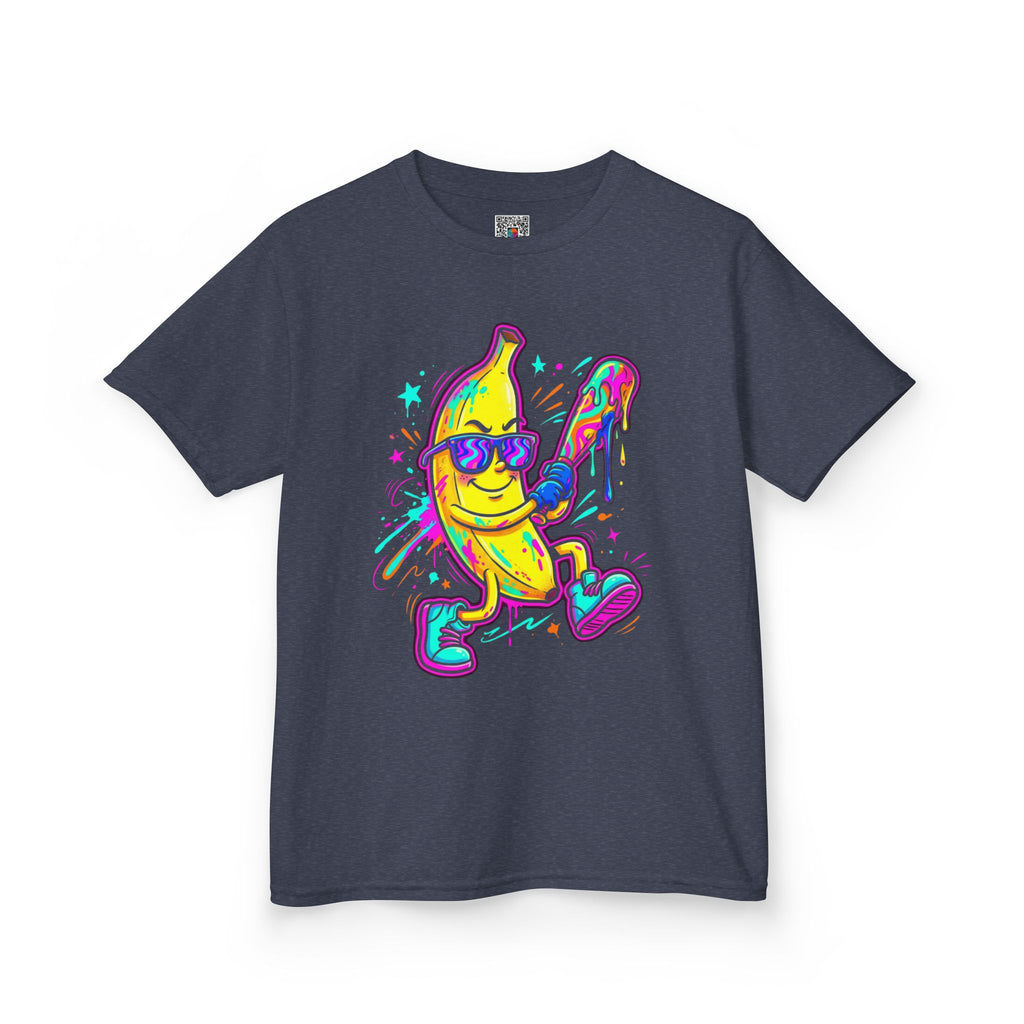 Kids T-Shirt | Neon Skateboarding Banana Graphic Tee | Cr8tive Designs