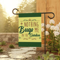 Garden Flag - "Nothing Bugs Me in the Garden" Decorative Yard Banner/Cr8tive Designs