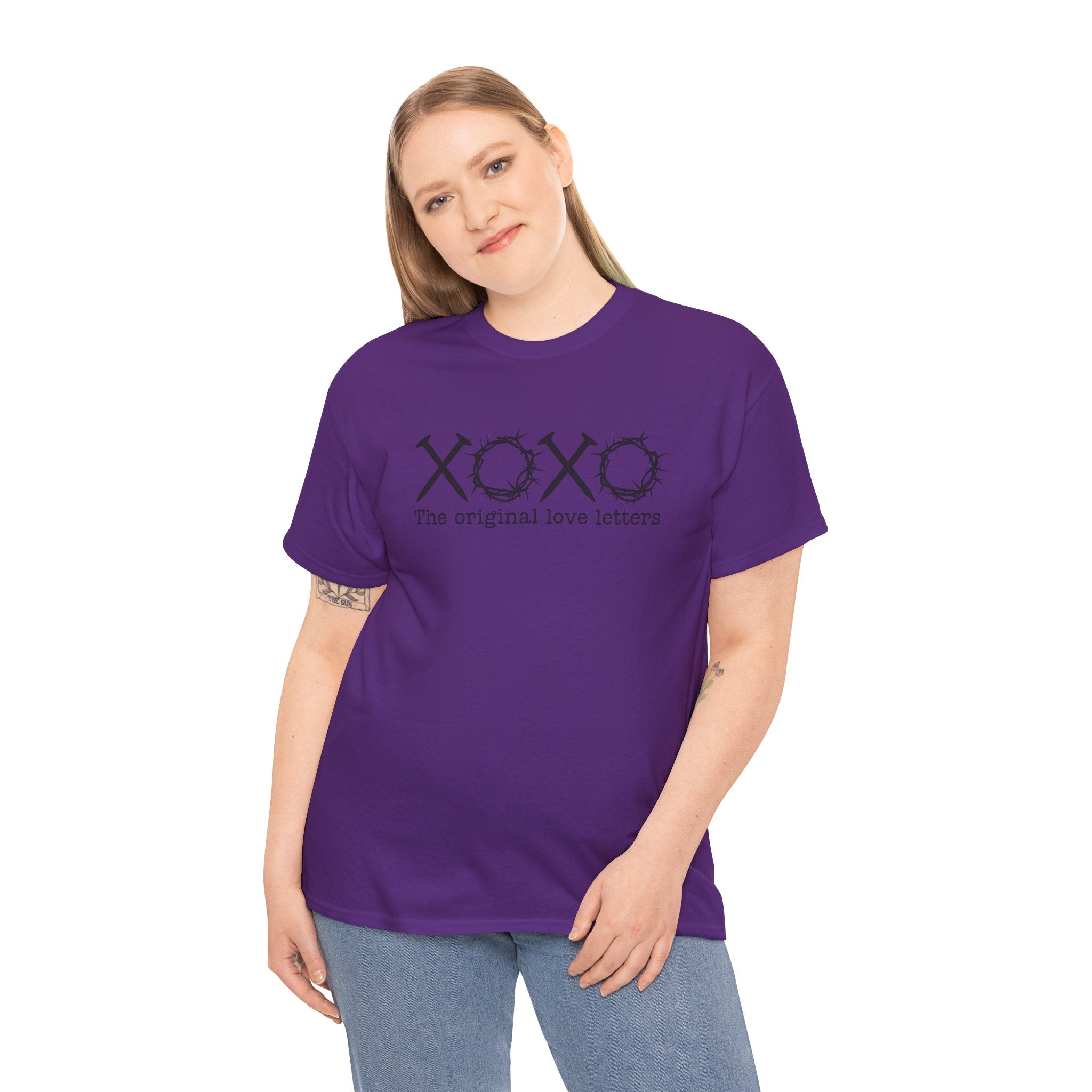 XOXO Floral Script T-Shirt — “XOXO the original love letters” Tee