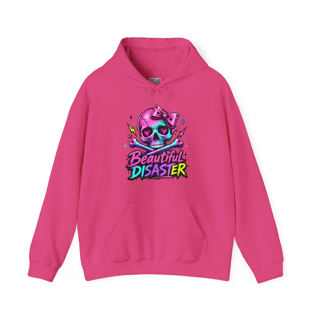 Beautiful Disaster | Colorful Edgy Skull Hoodie | Cr8tive Designs