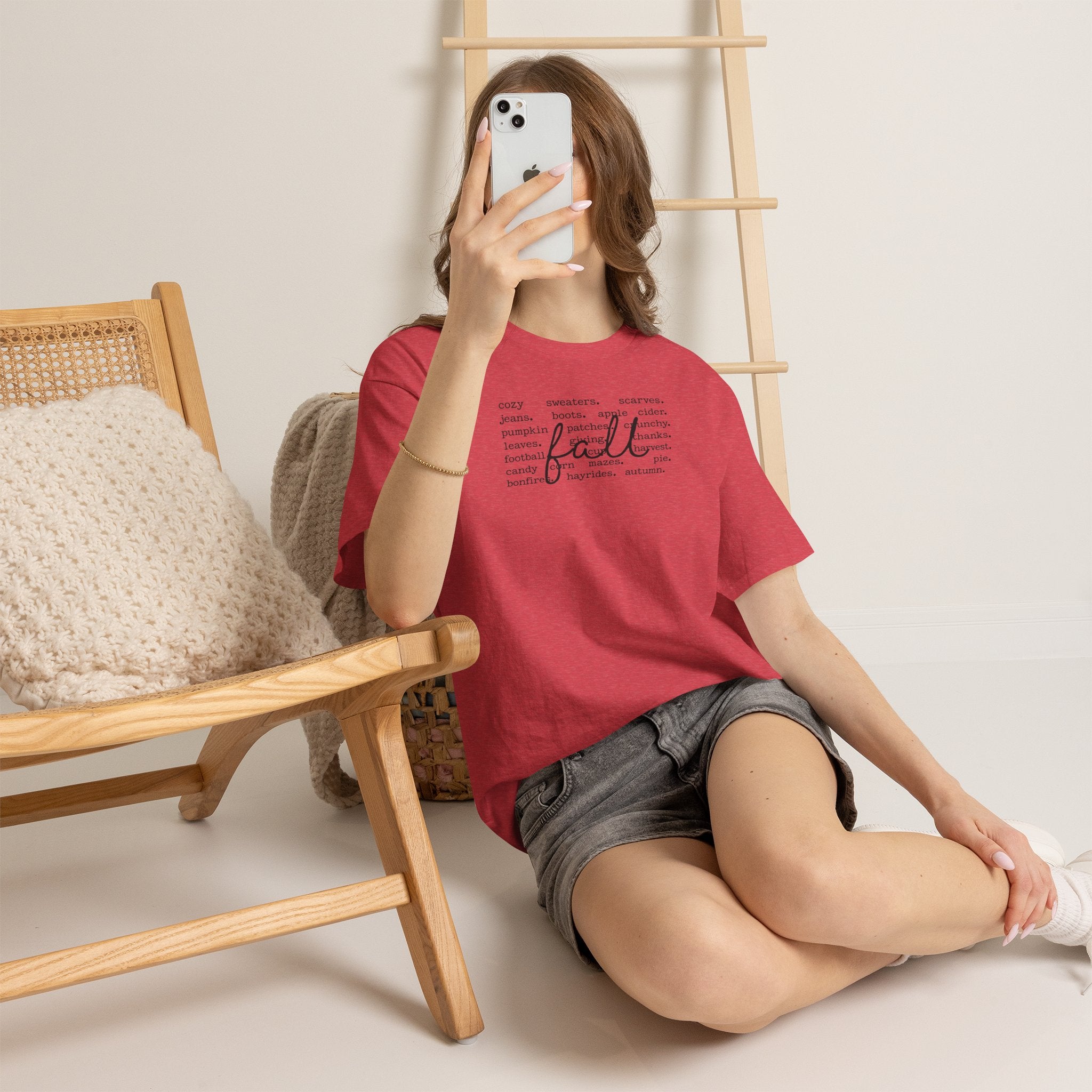 Everything Fall Favorites Tee | Cozy Autumn Word Art Shirt | Cr8tive Designs