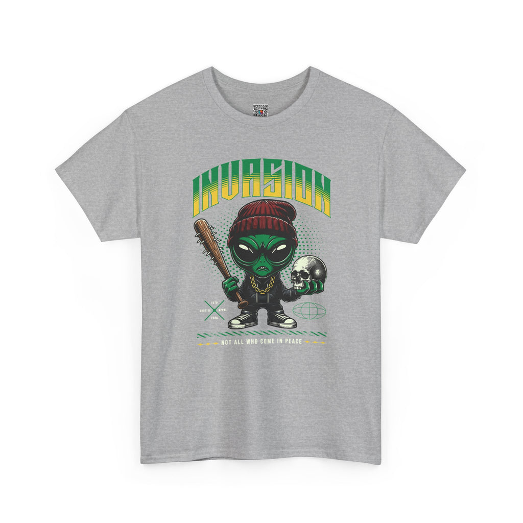 Invasion T-Shirt | Gangster Alien Streetwear Graphic Tee | Cr8tive Designs