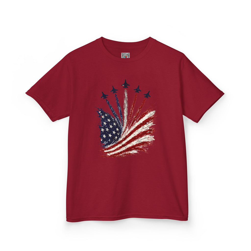 Kids American Flag Tee | Patriotic Stars and Stripes Design | Cr8tive Designs