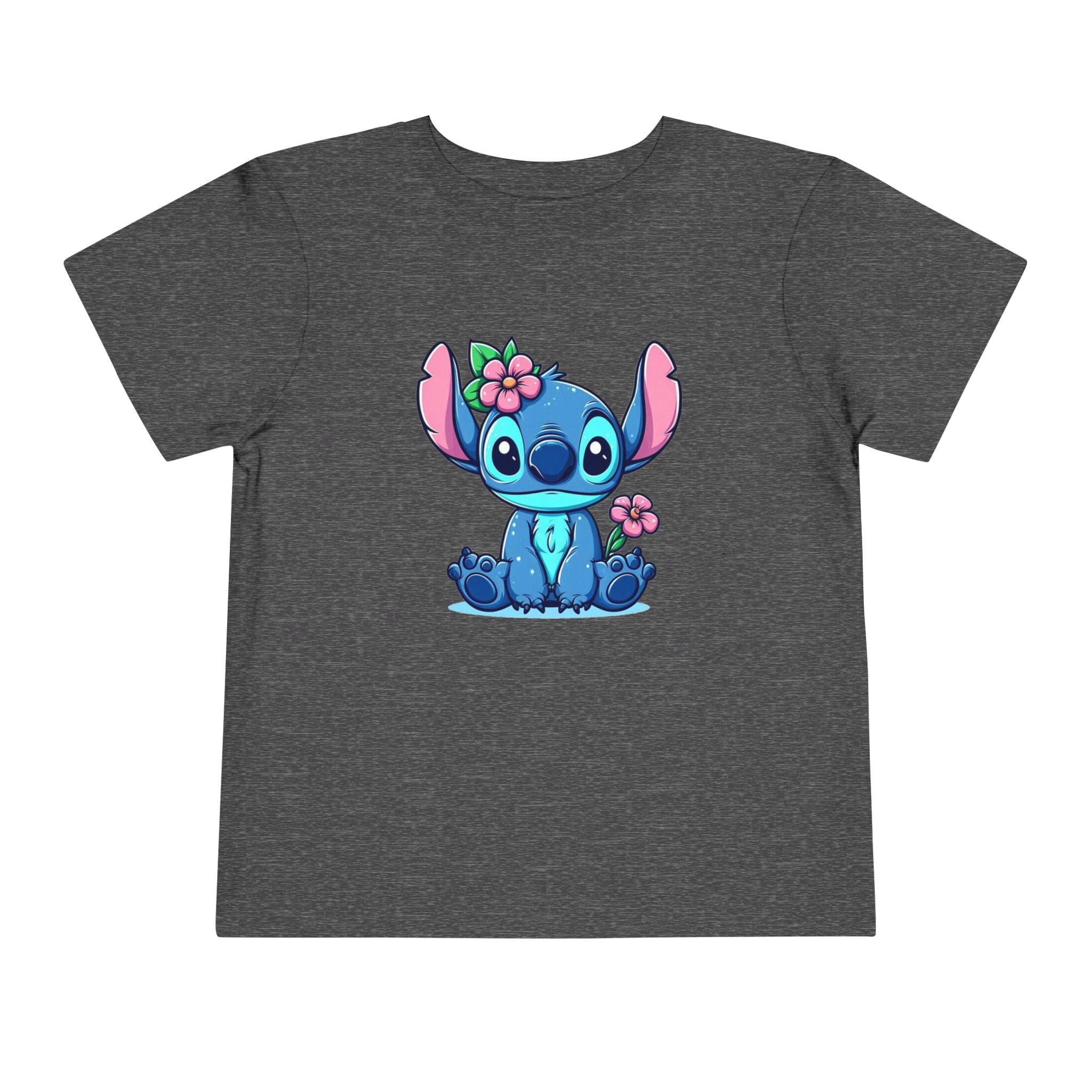 Floral Stitch Toddler Tee | Cute Tropical Character T-Shirt | Cr8tive Designs