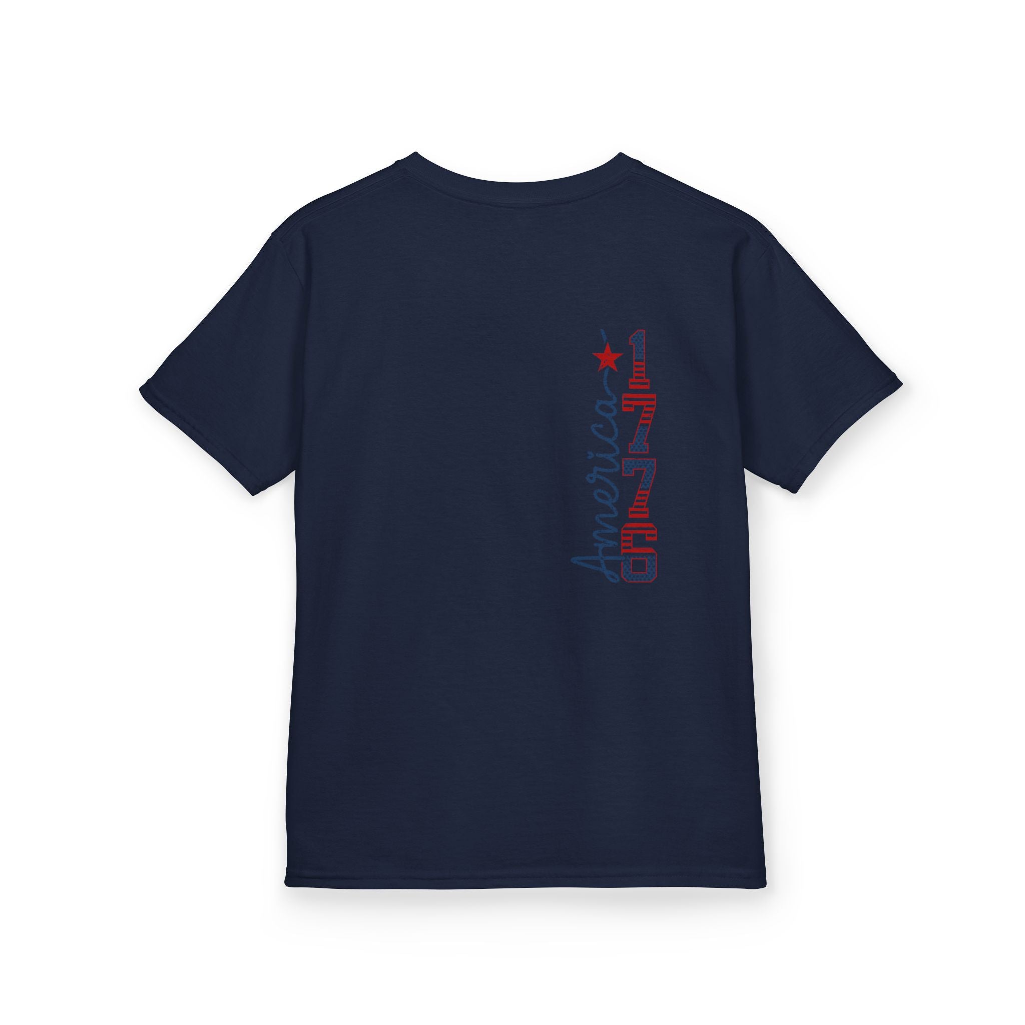 Kids USA Flag Tee | Patriotic Front and Back Design | Cr8tive Designs