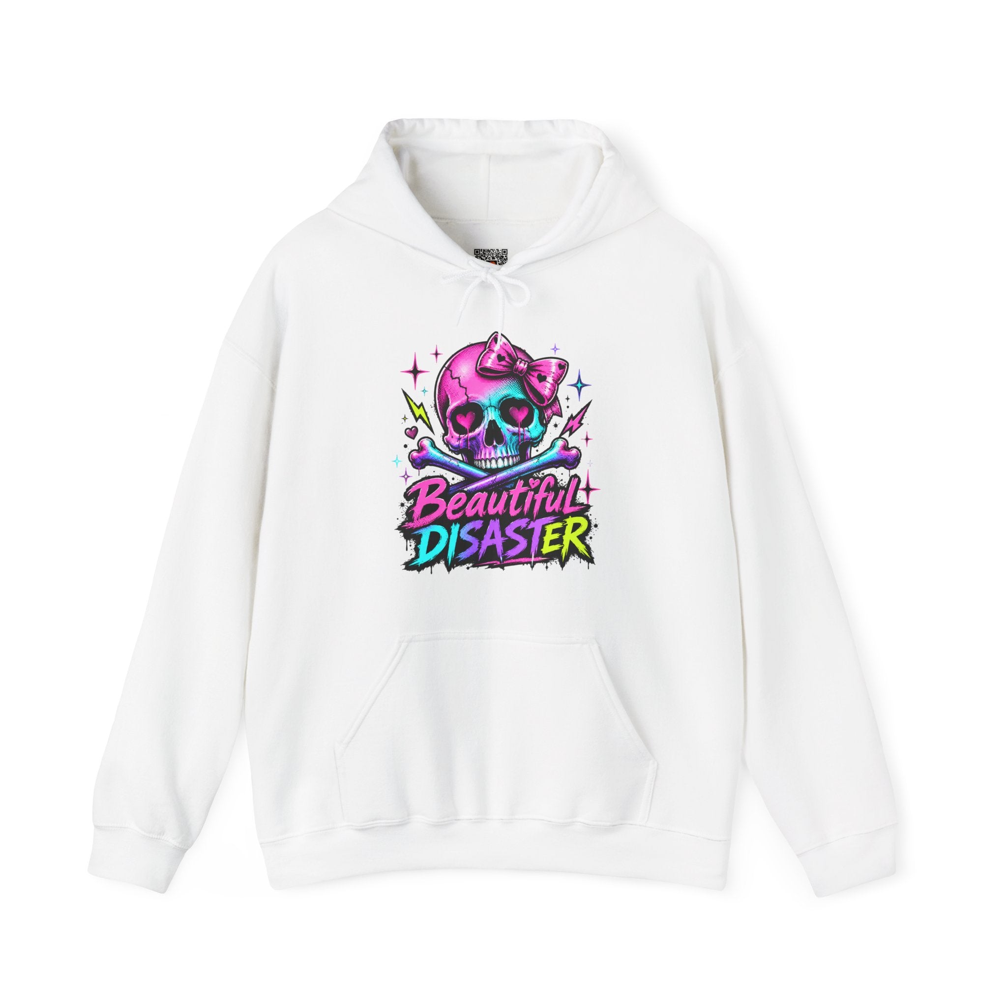 Beautiful Disaster | Colorful Edgy Skull Hoodie | Cr8tive Designs