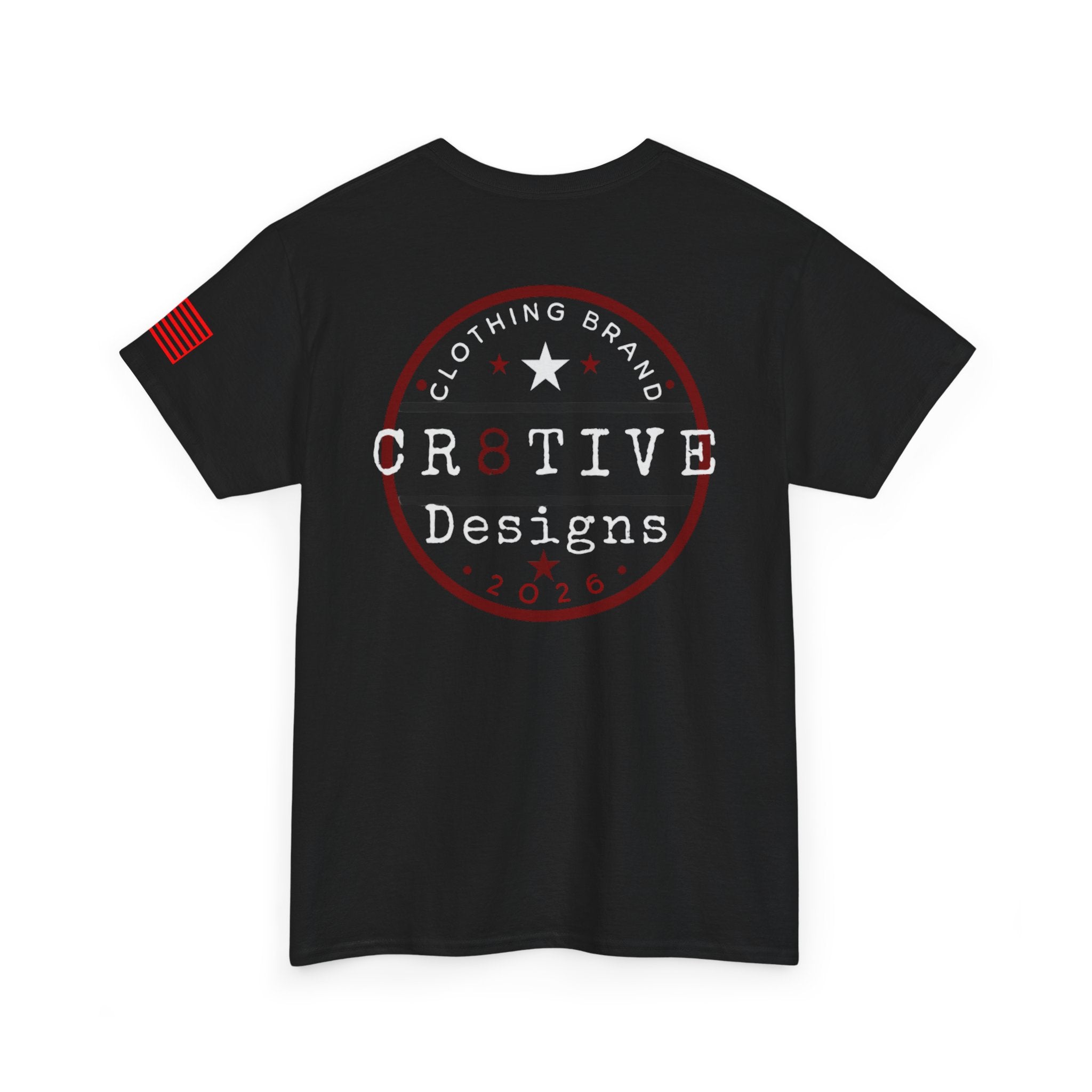 Red Logo Badge Graphic Tee/Cr8tive Designs